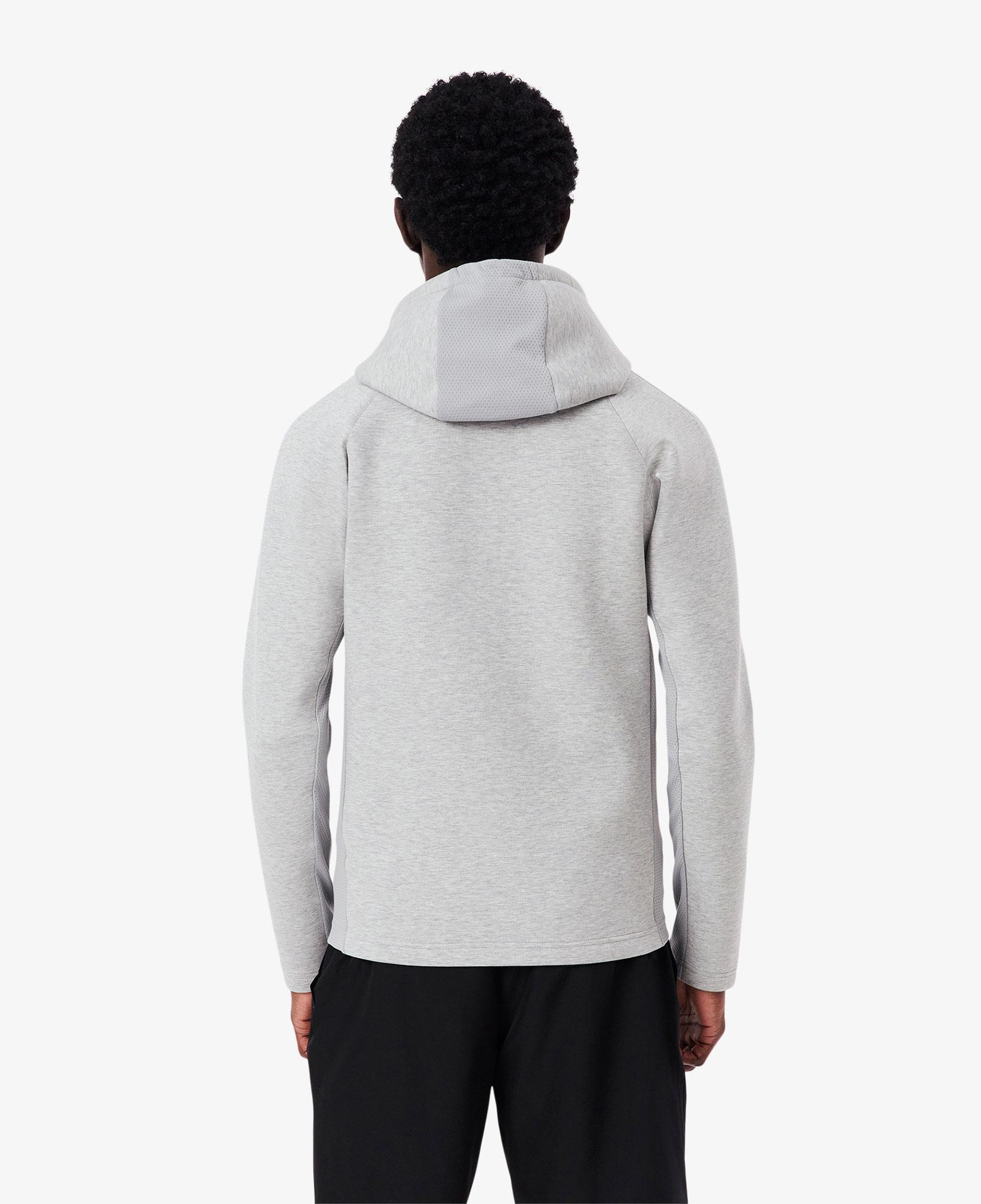 Erkek Fermuarlı Gri Sweatshirt