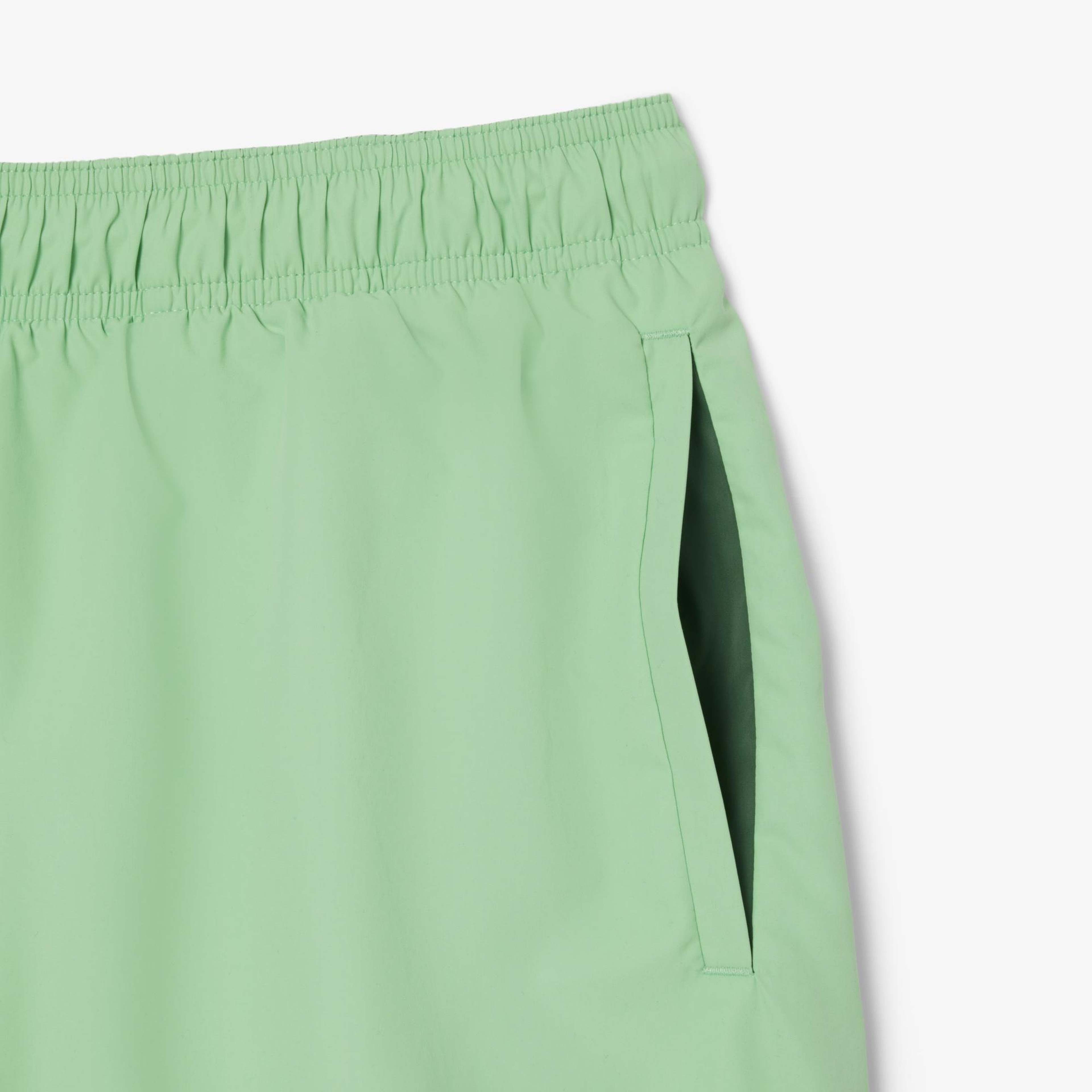 Lacoste Mid Length Monocrome Erkek Yeşil Deniz Şortu