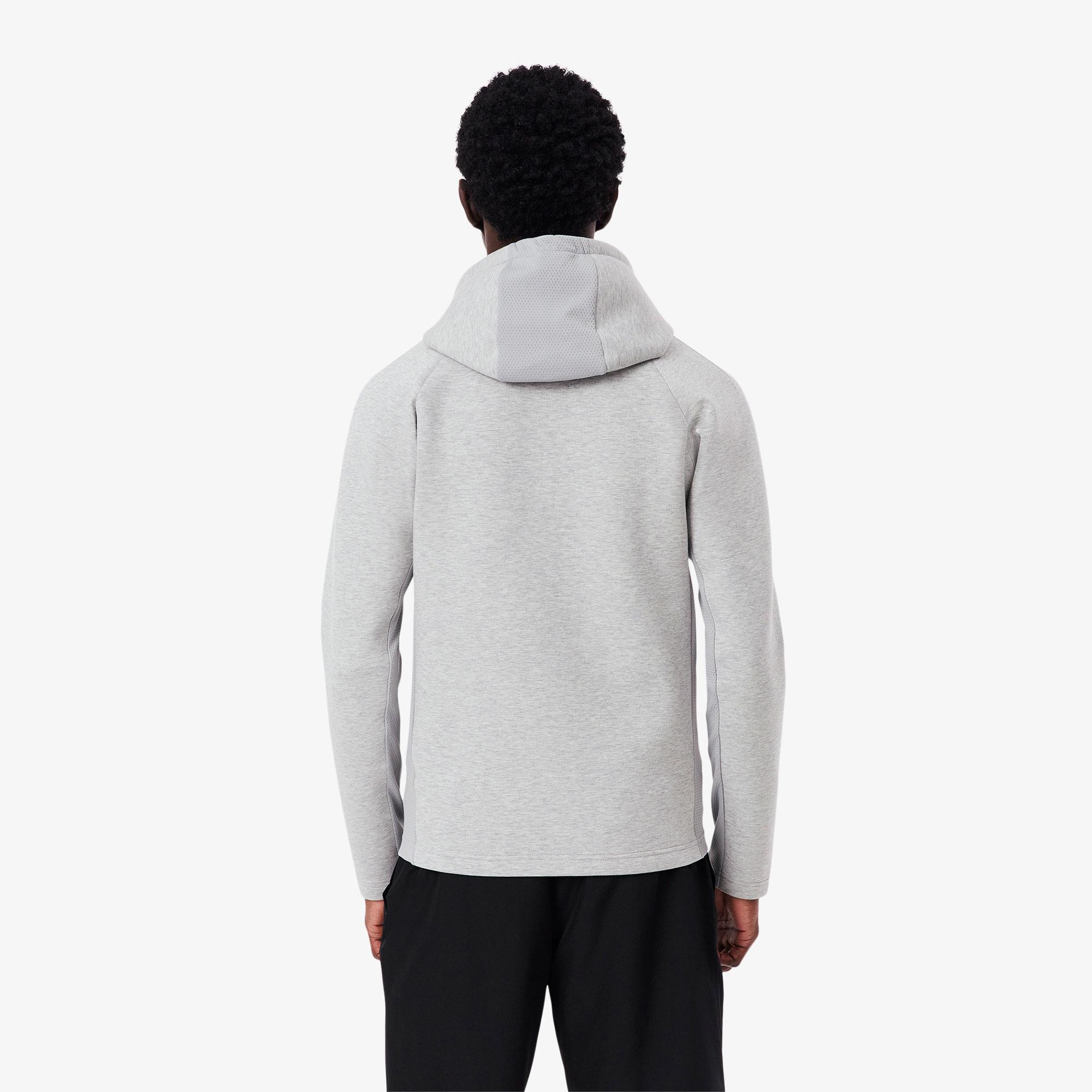 Erkek Fermuarlı Gri Sweatshirt