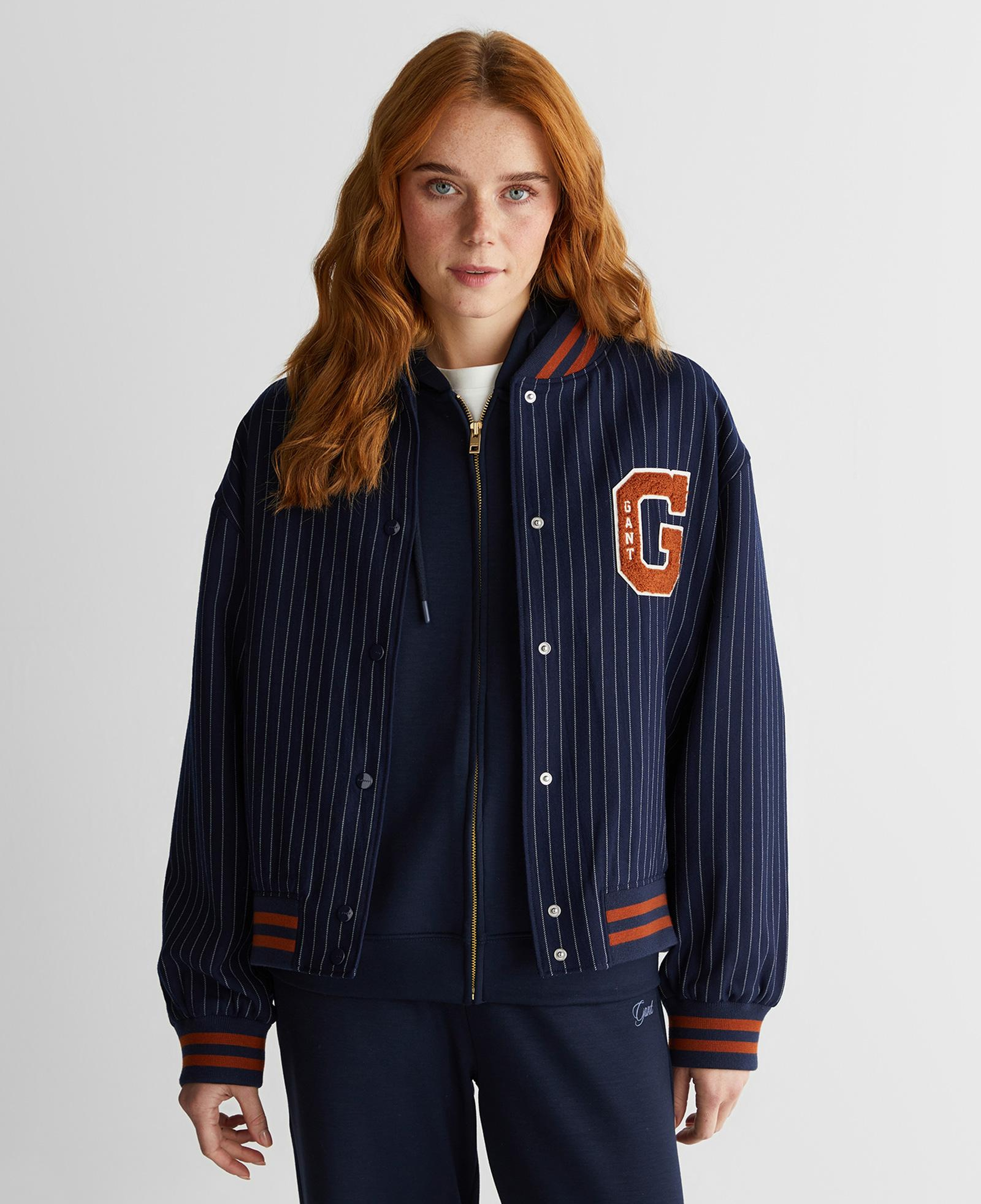 GANT Kadın Lacivert Standart Fit Mont
