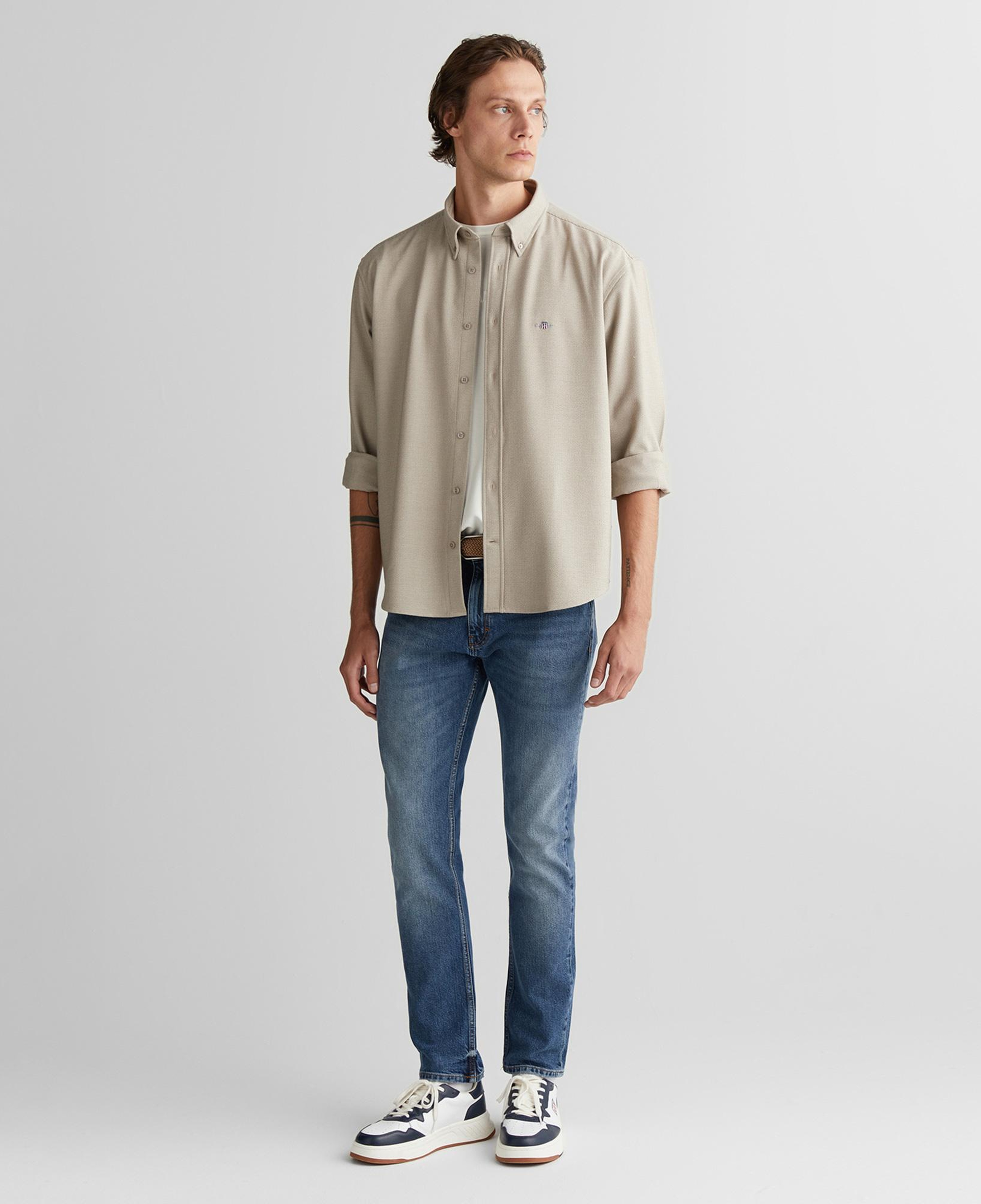 GANT Erkek Bej Relaxed Fit Gömlek
