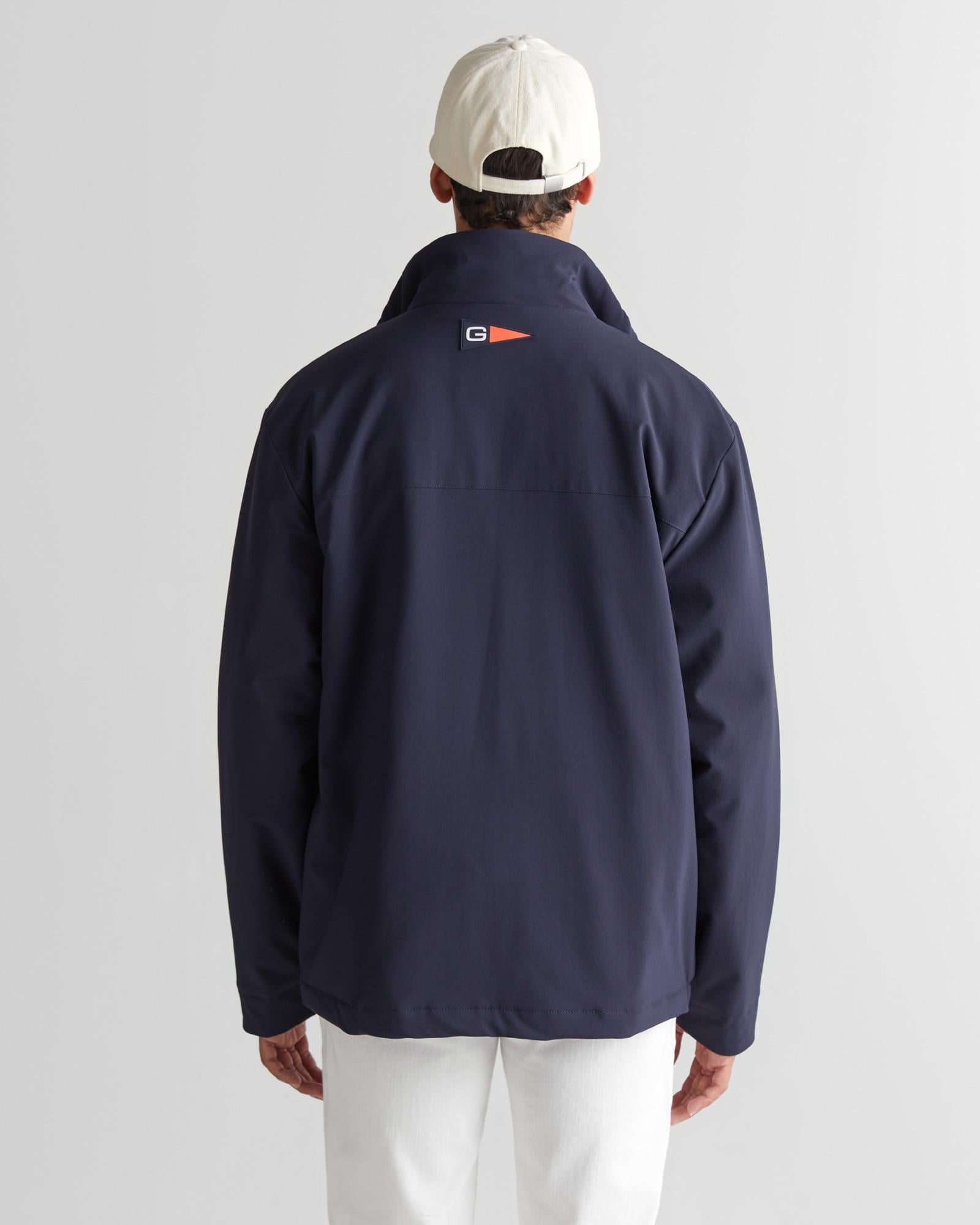 GANT Erkek Krem Regular Fit Dik Yaka Renk Bloklu Ceket