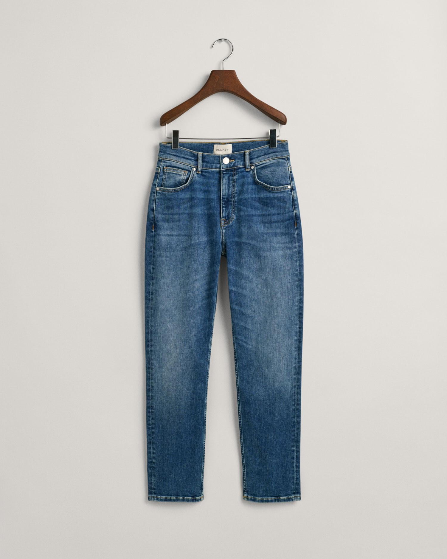 GANT Kadın Mavi Slim Fit Jean Pantolon