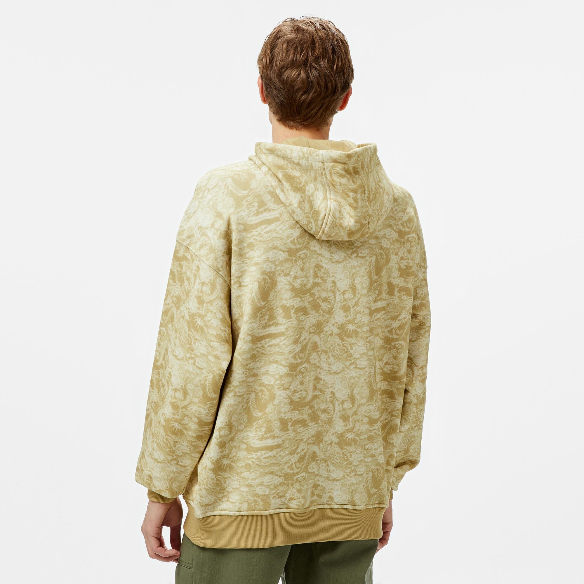 UNITED4 Limited Edition Dragon Erkek Bej Sweatshirt
