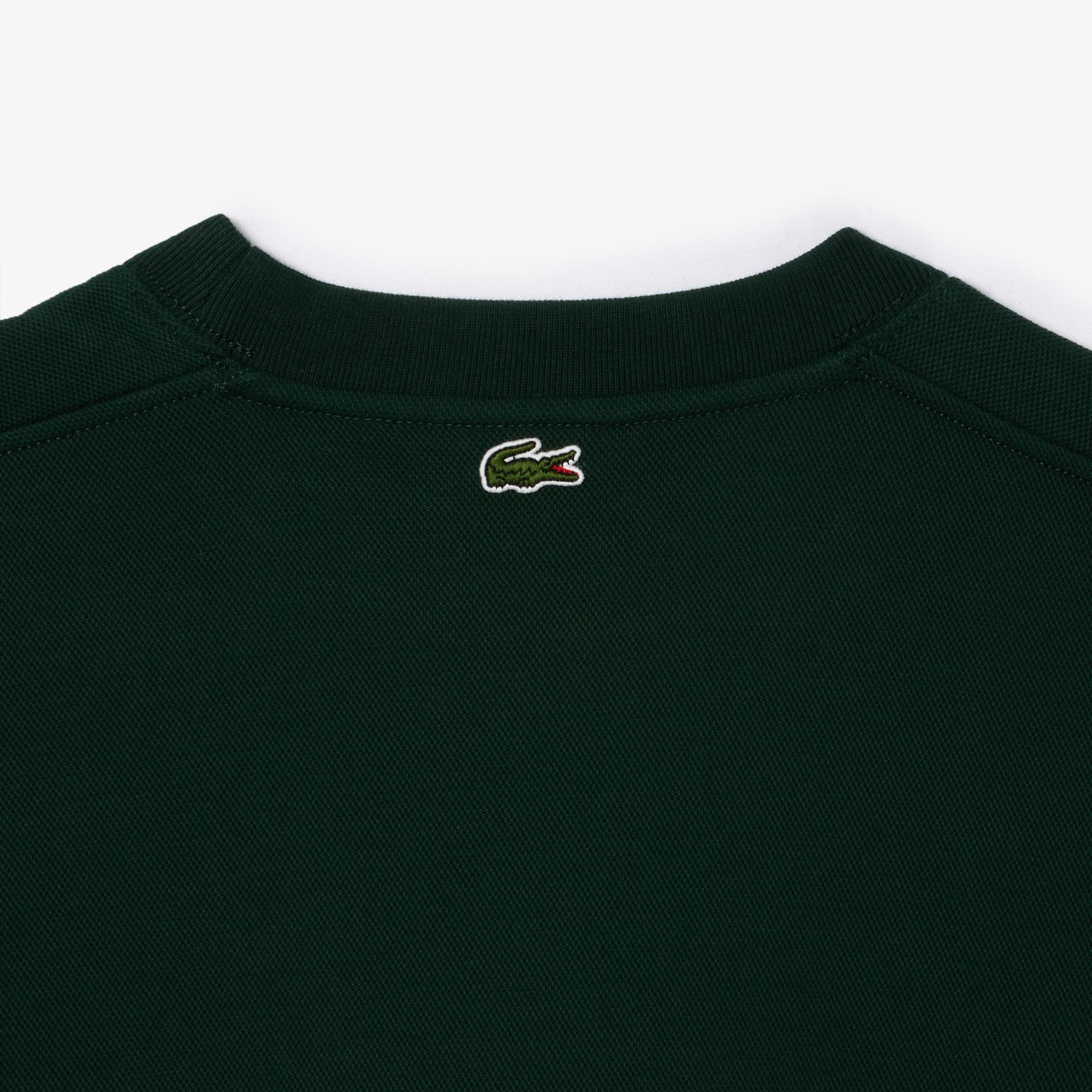 Kadın Bisiklet Yaka Yeşil Sweatshirt