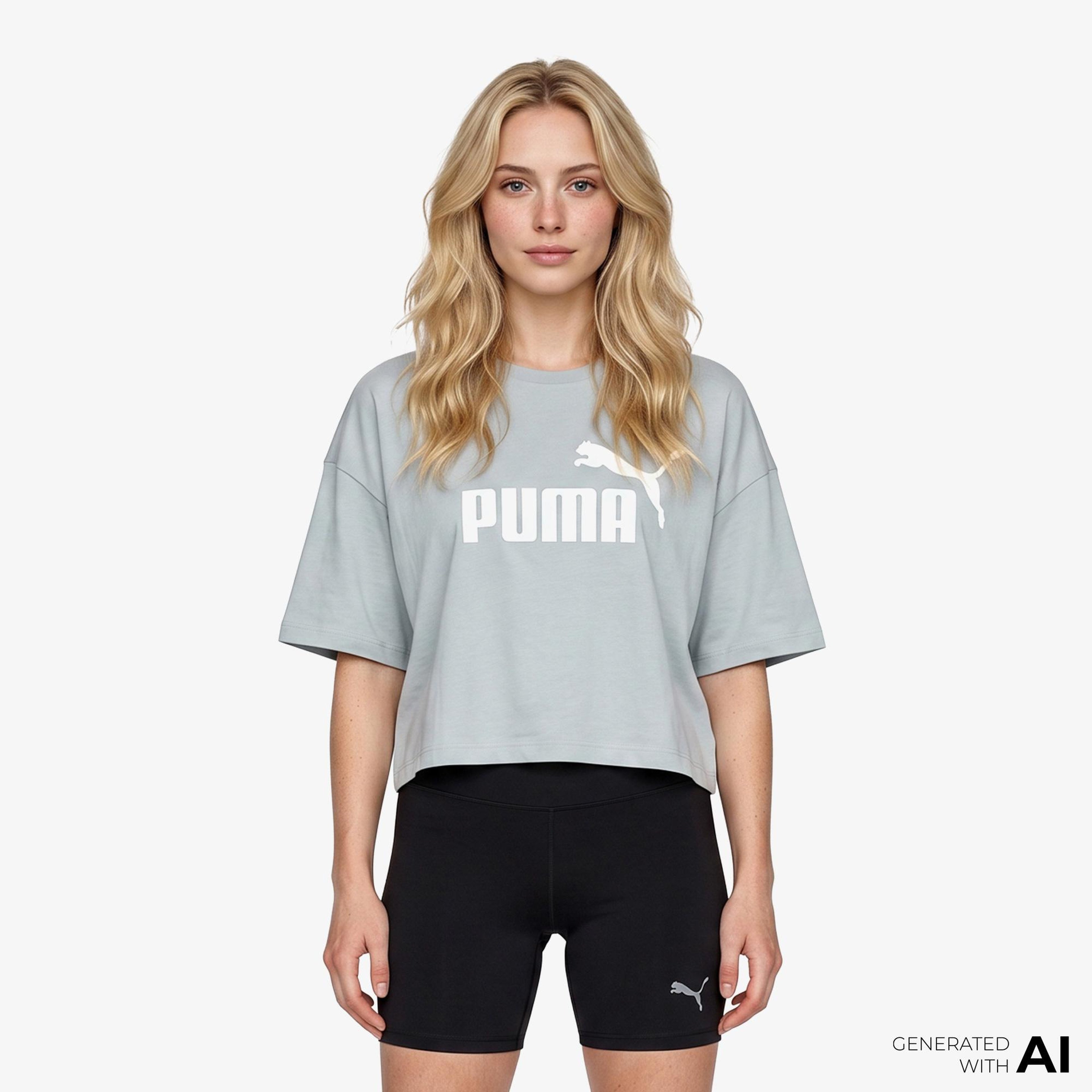Puma Essential Kadın Mavi T-Shirt