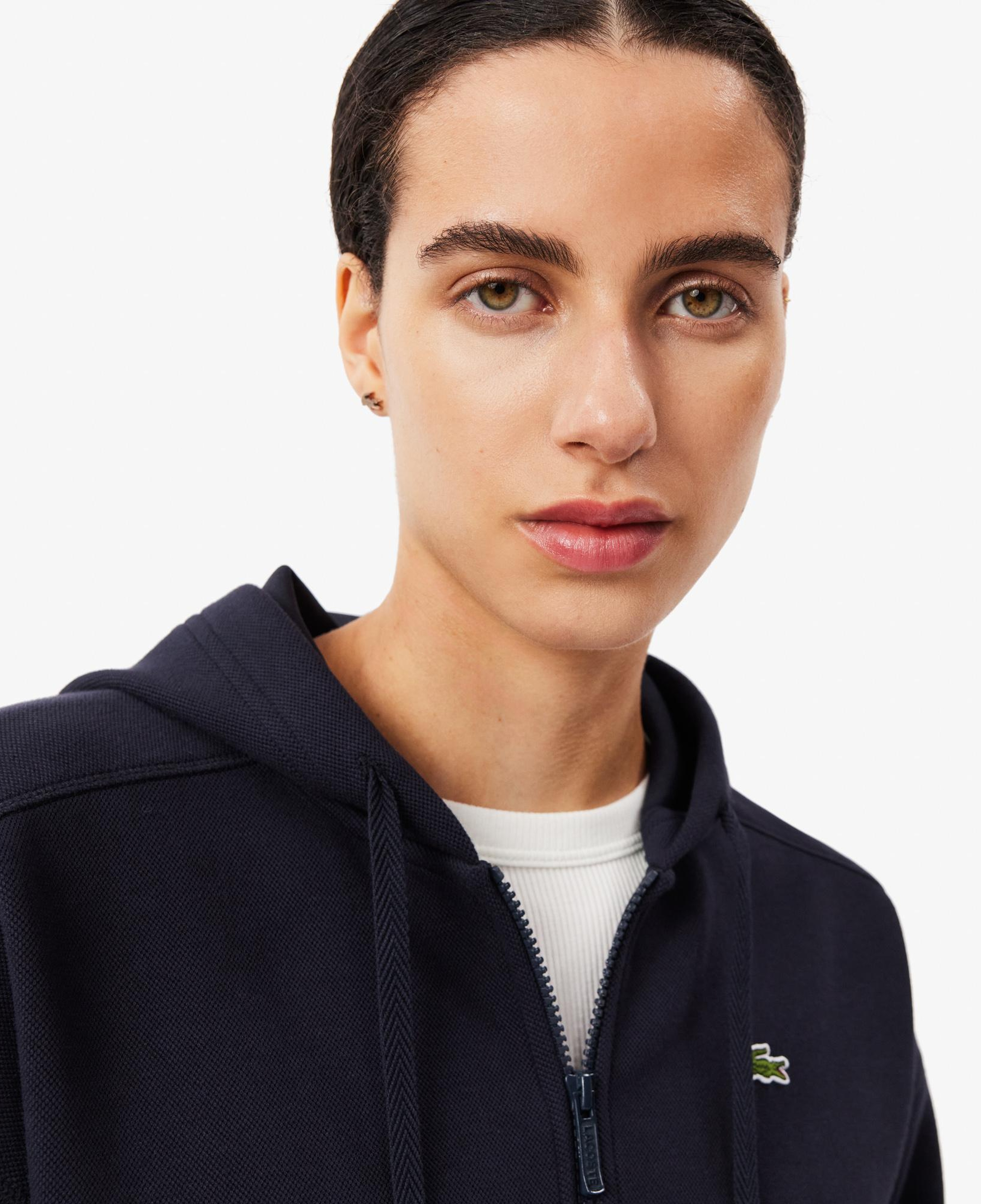 Kadın Regular Fit Kapüşonlu Lacivert Sweatshirt