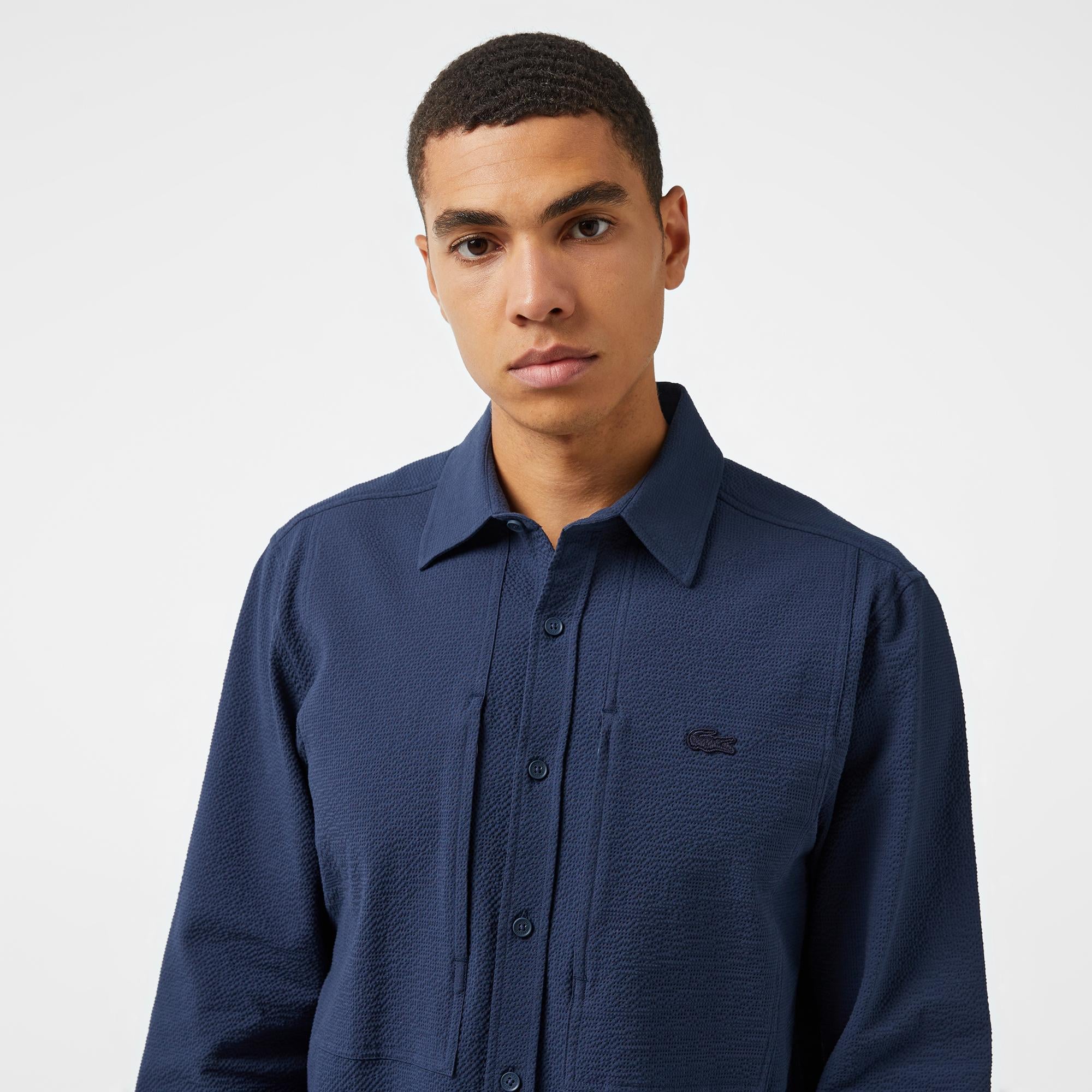 Lacoste Erkek Regular Fit Lacivert Gömlek