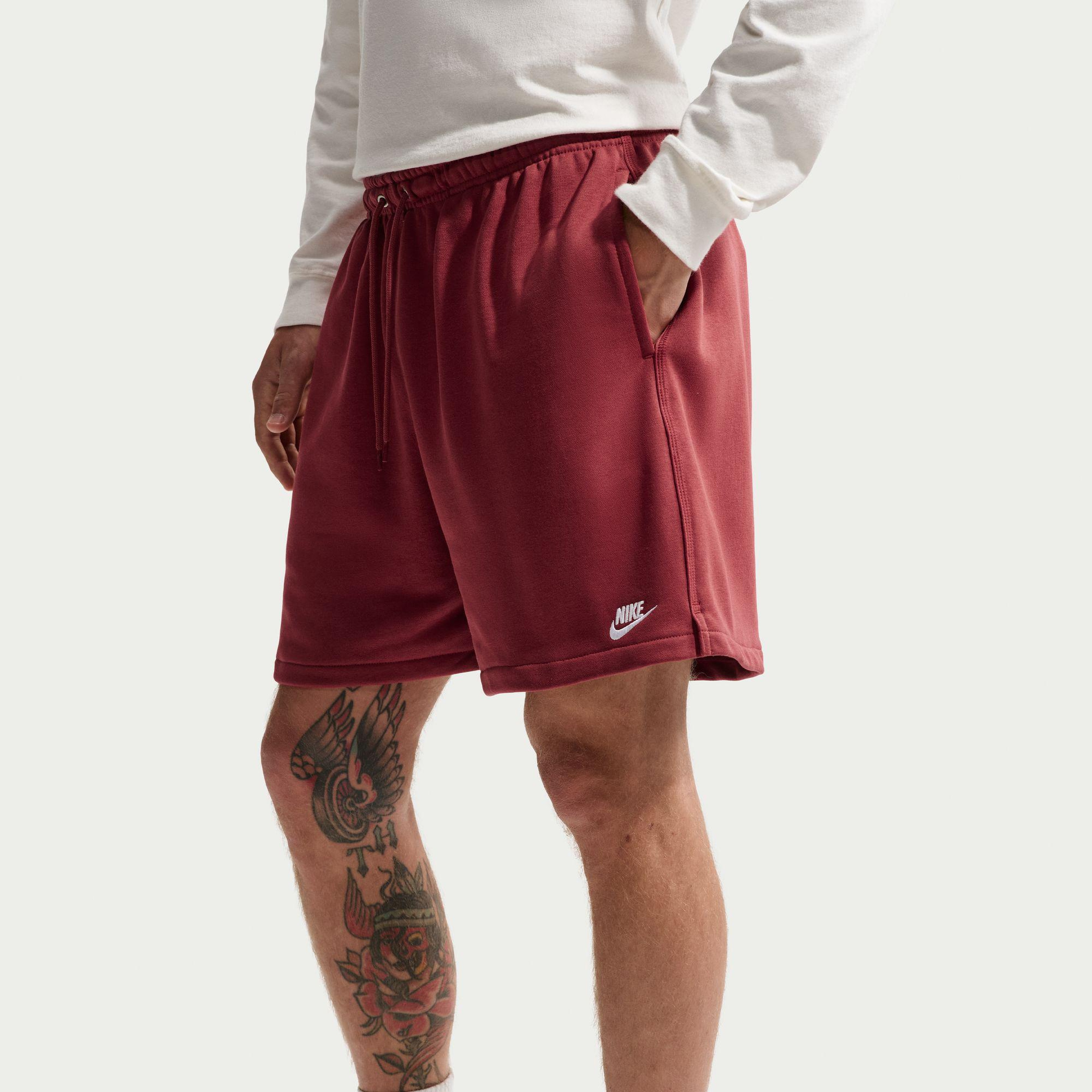 Nike Club Flow Erkek Bordo Şort