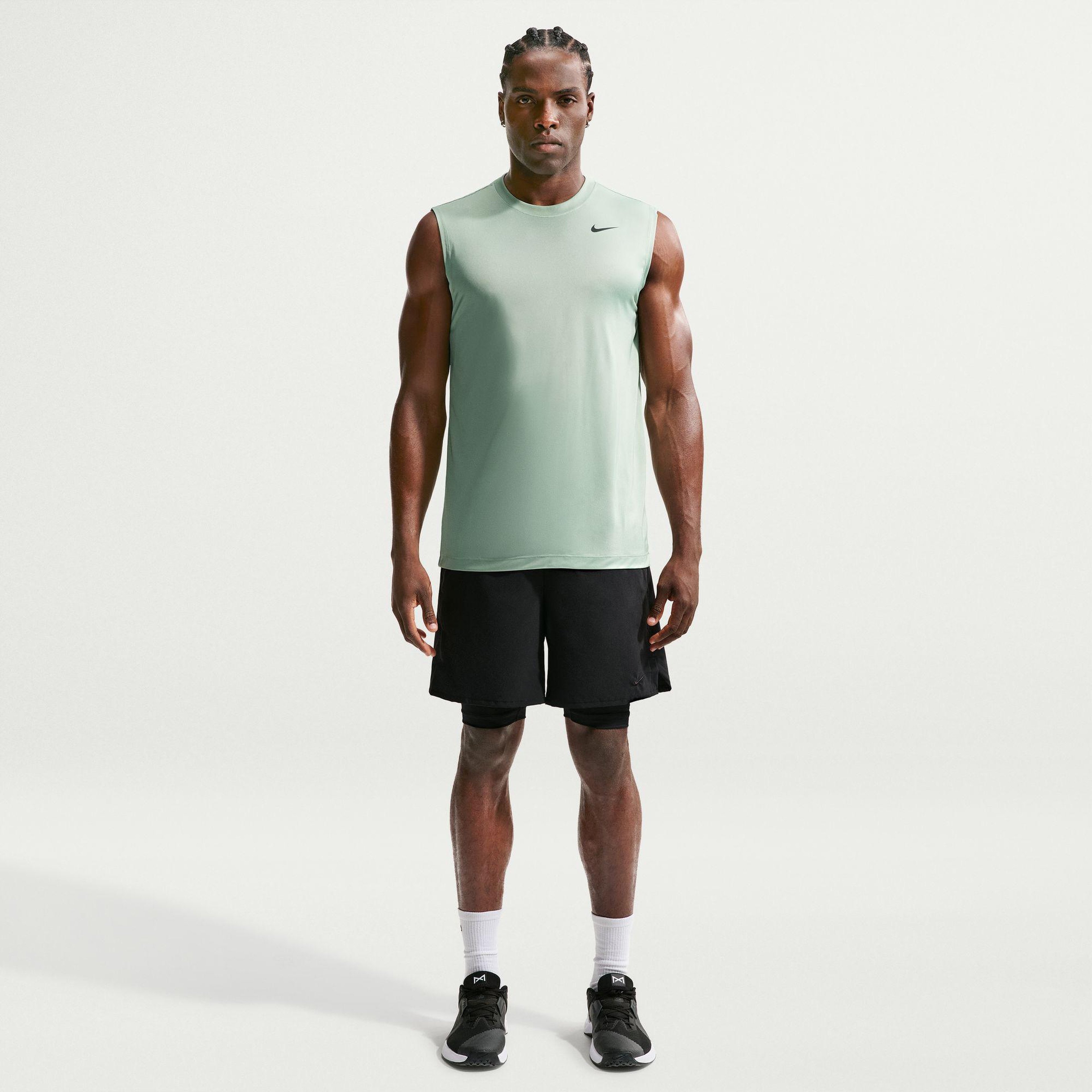 Nike Dri-Fit Legend Erkek Yeşil Kolsuz T-Shirt