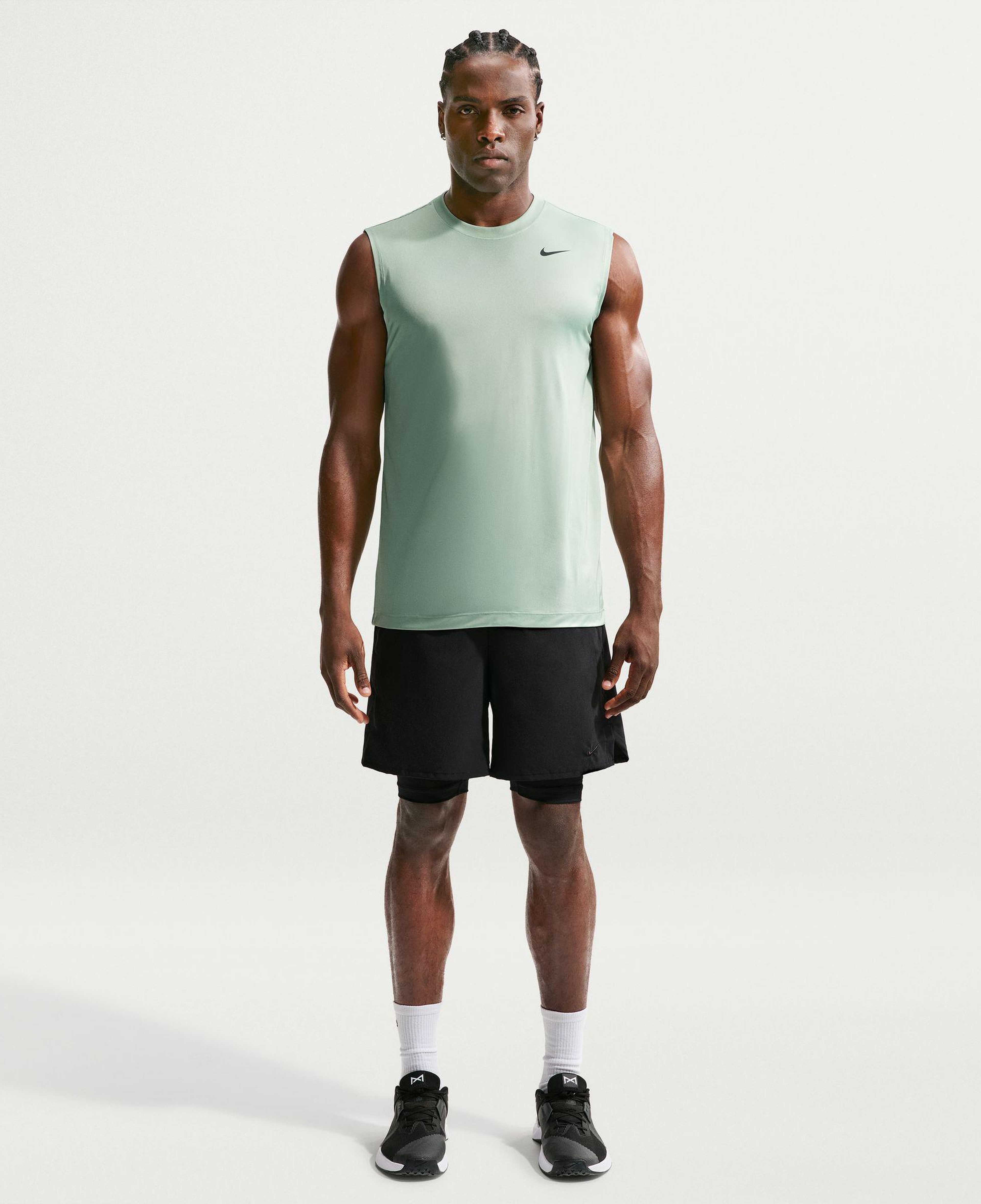 Nike Dri-Fit Legend Erkek Yeşil Kolsuz T-Shirt