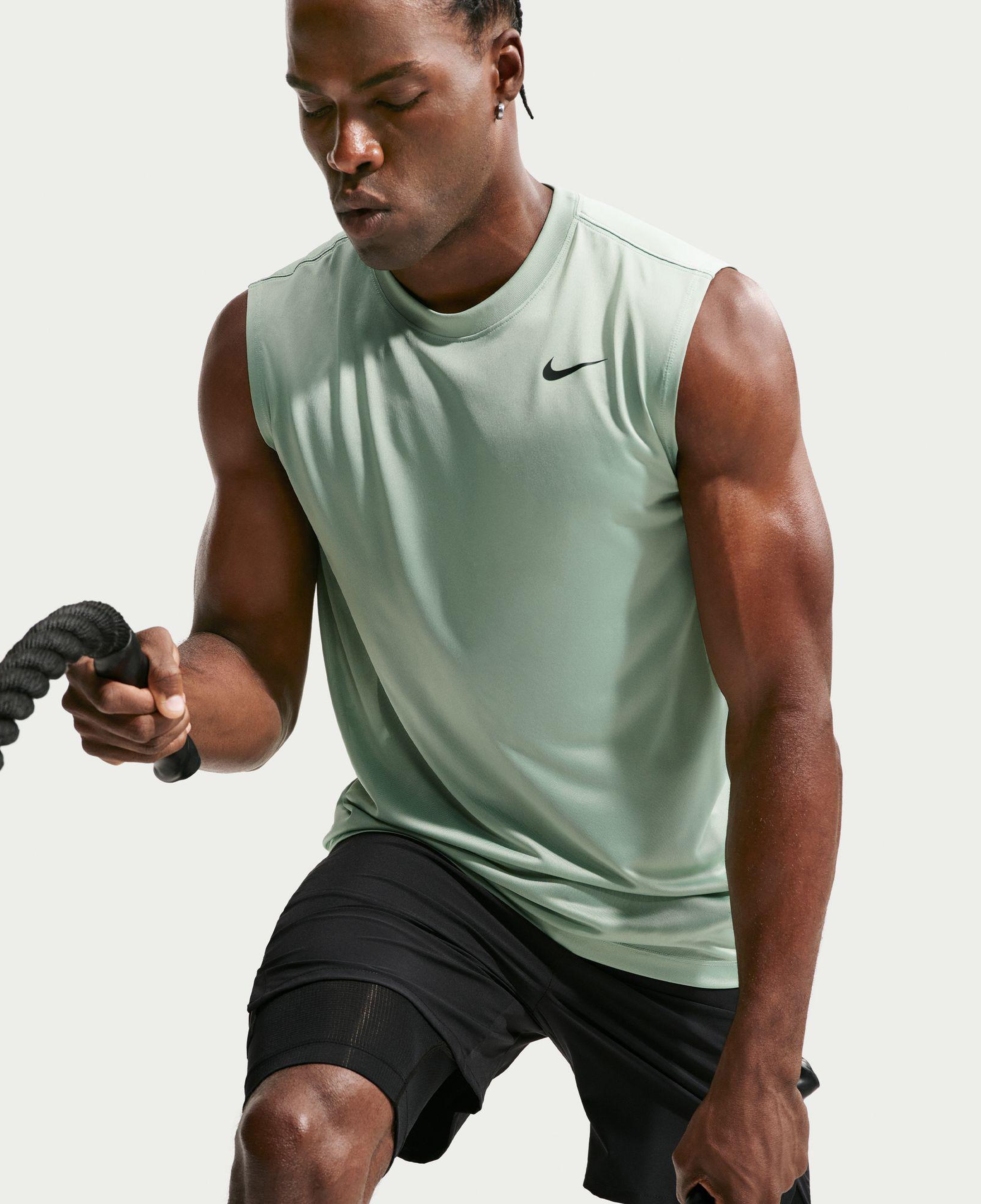 Nike Dri-Fit Legend Erkek Yeşil Kolsuz T-Shirt