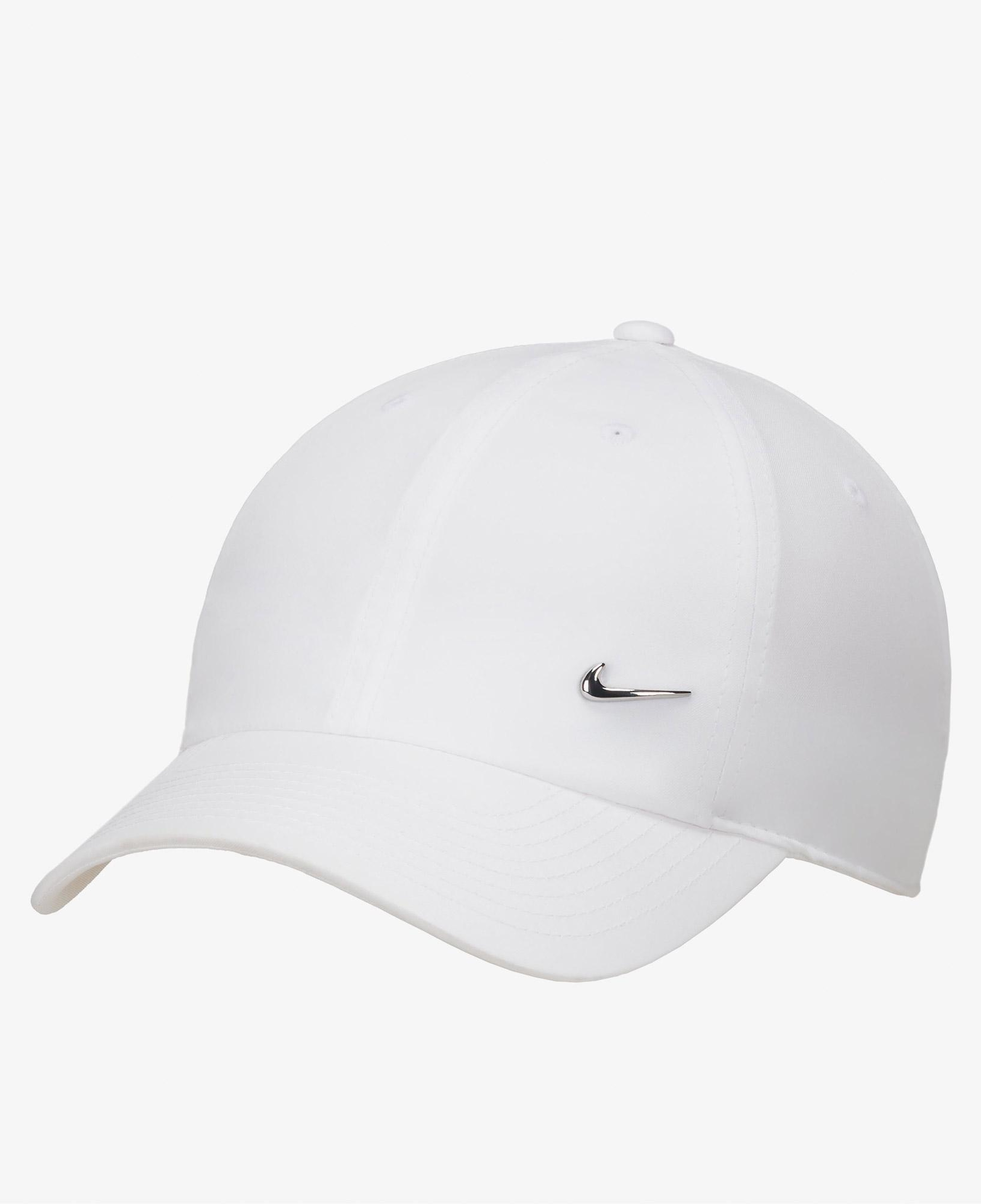 Nike Dri-Fit Club Metal Swoosh Unisex Beyaz Şapka