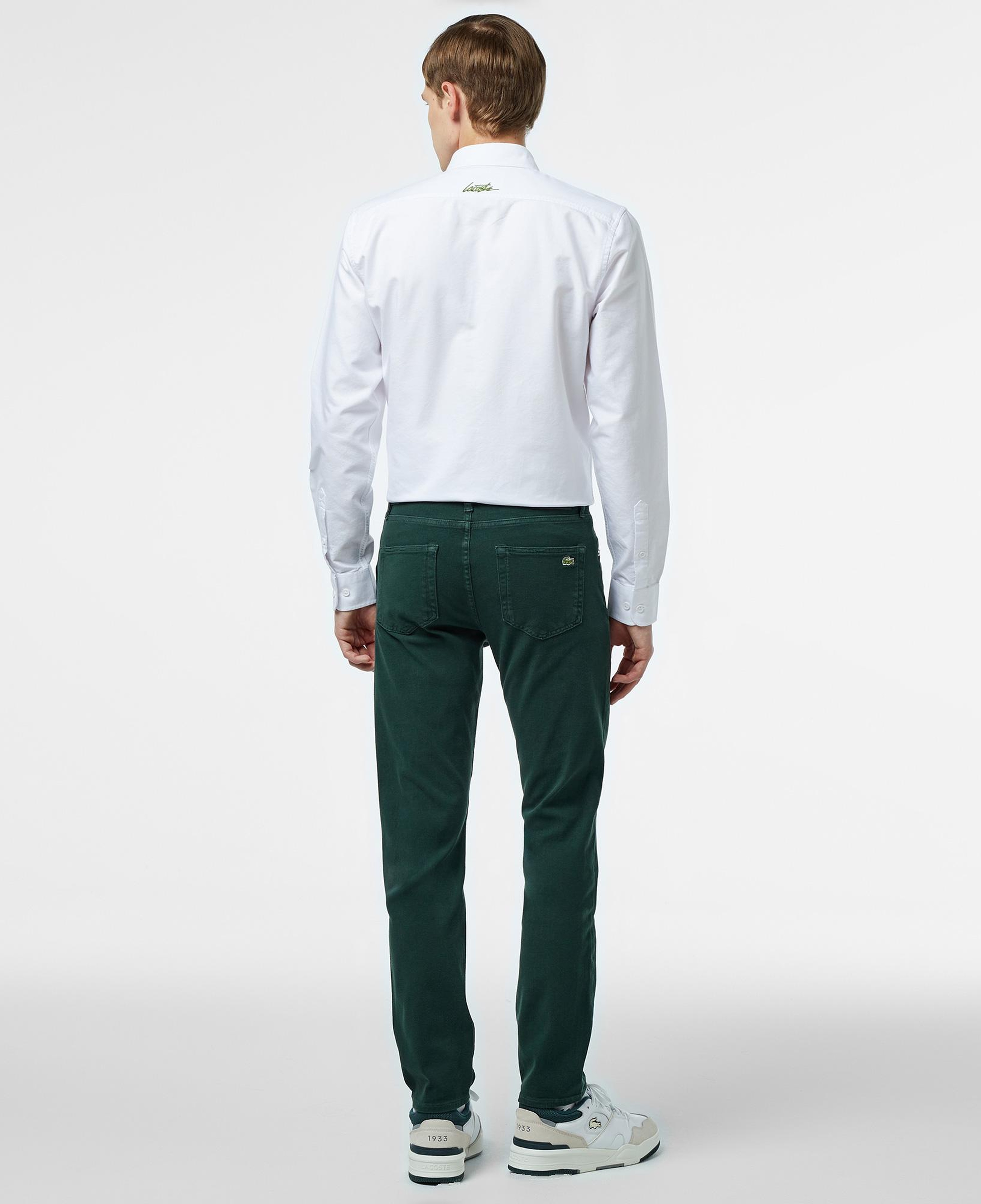 Erkek Slim Fit Koyu Yeşil Modal Karışımlı Jean