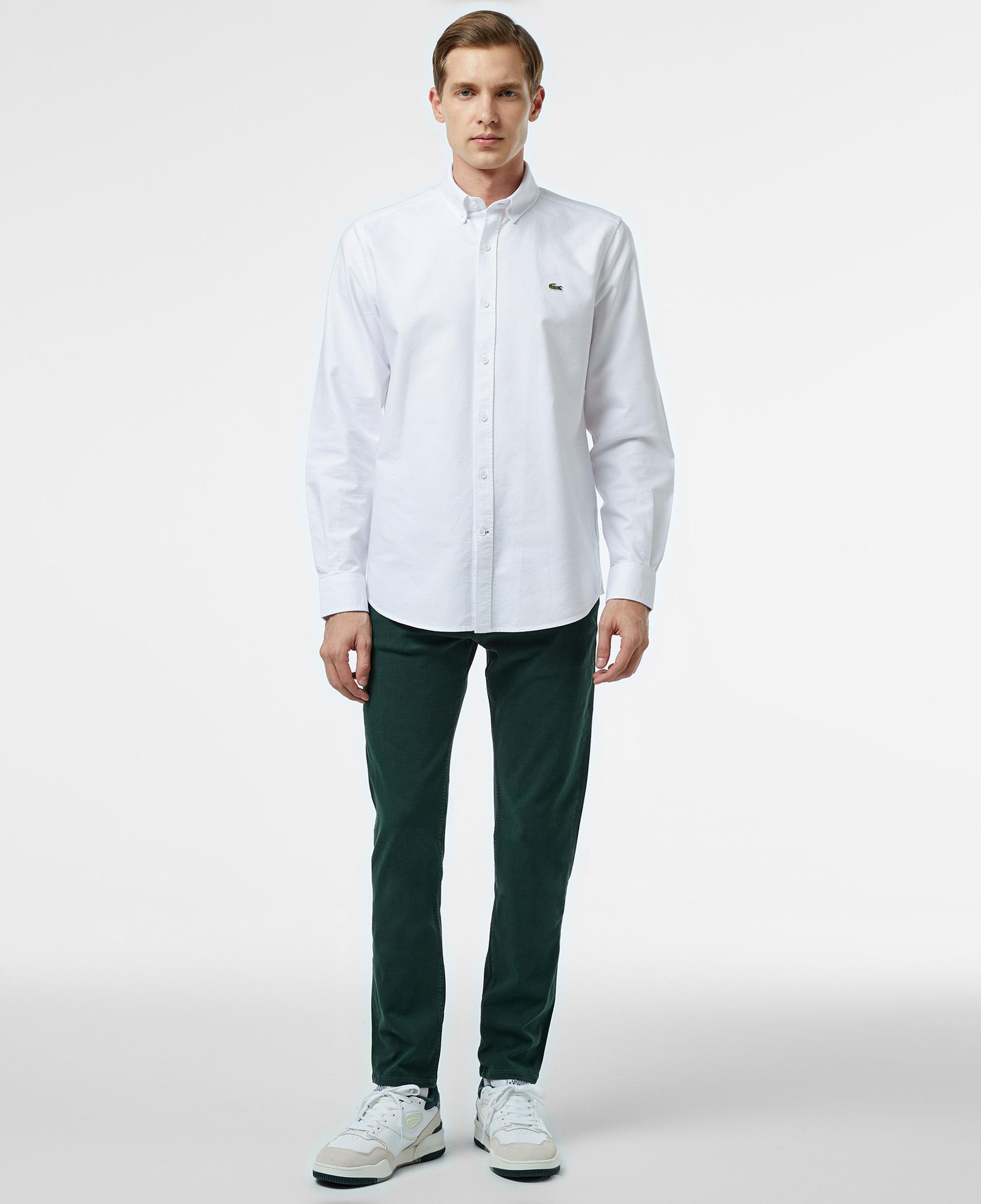 Erkek Slim Fit Koyu Yeşil Modal Karışımlı Jean