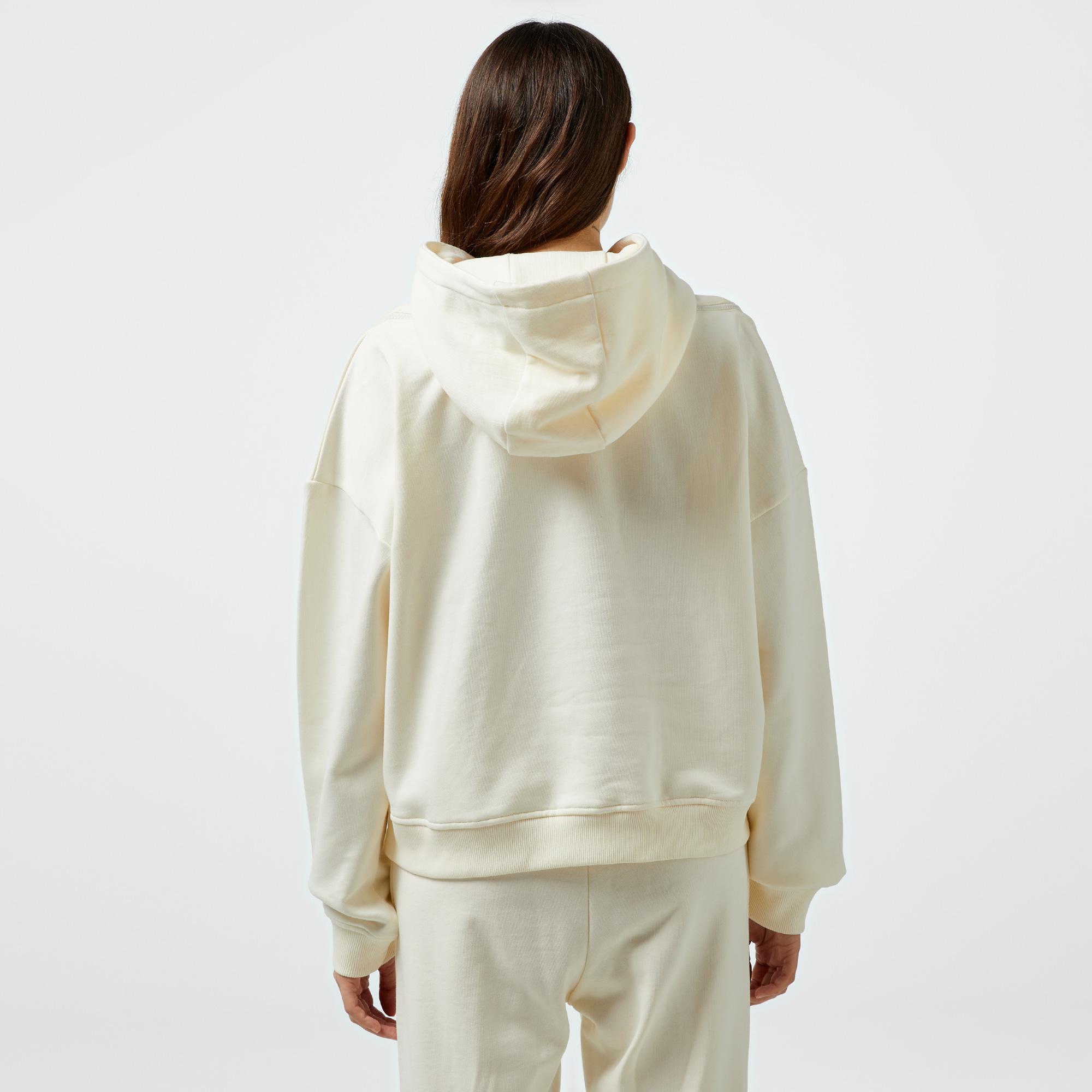 UNITED4 Classic Kadın Beyaz Hoodie