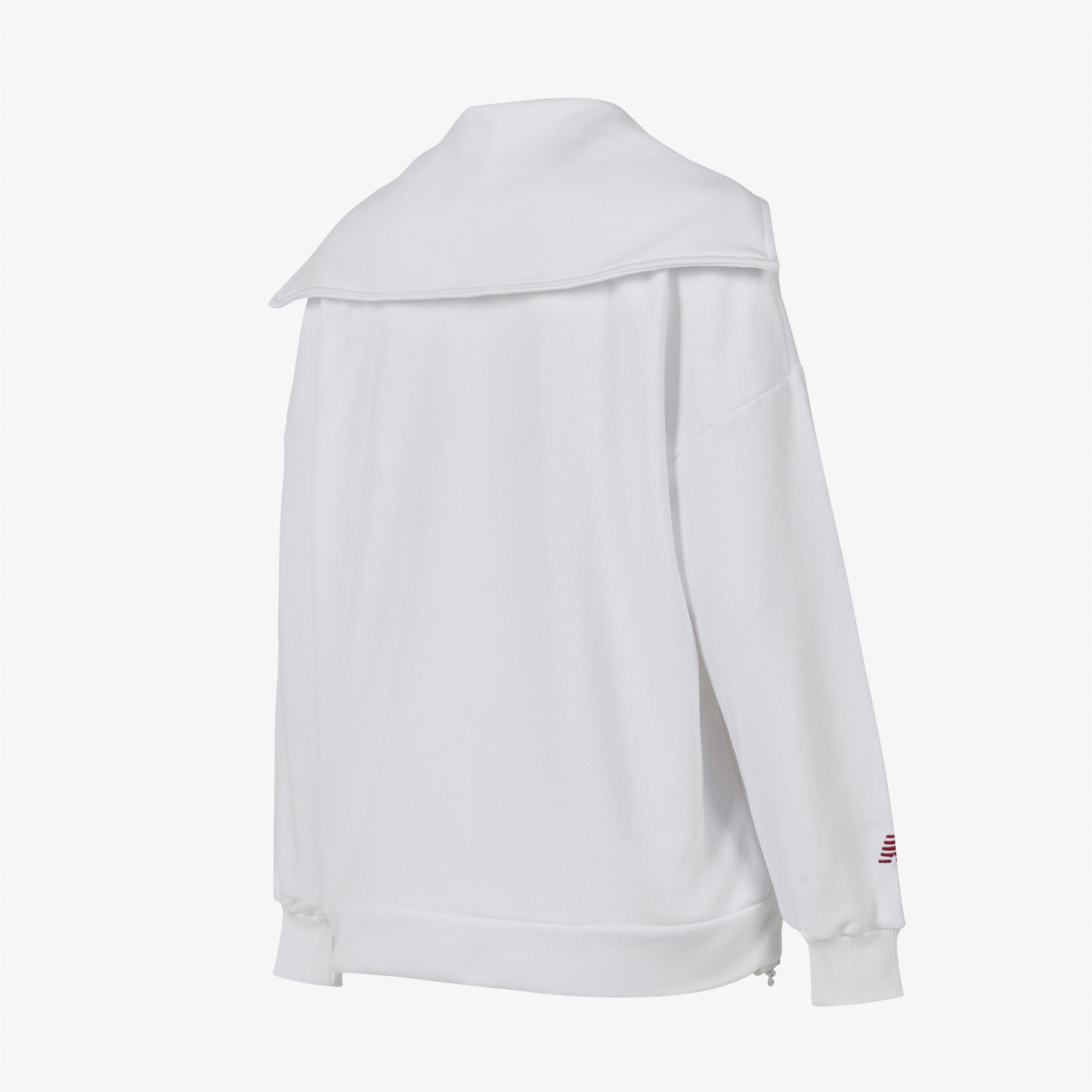 New Balance WNC1609 Lifestyle Kadın Beyaz Sweatshirt
