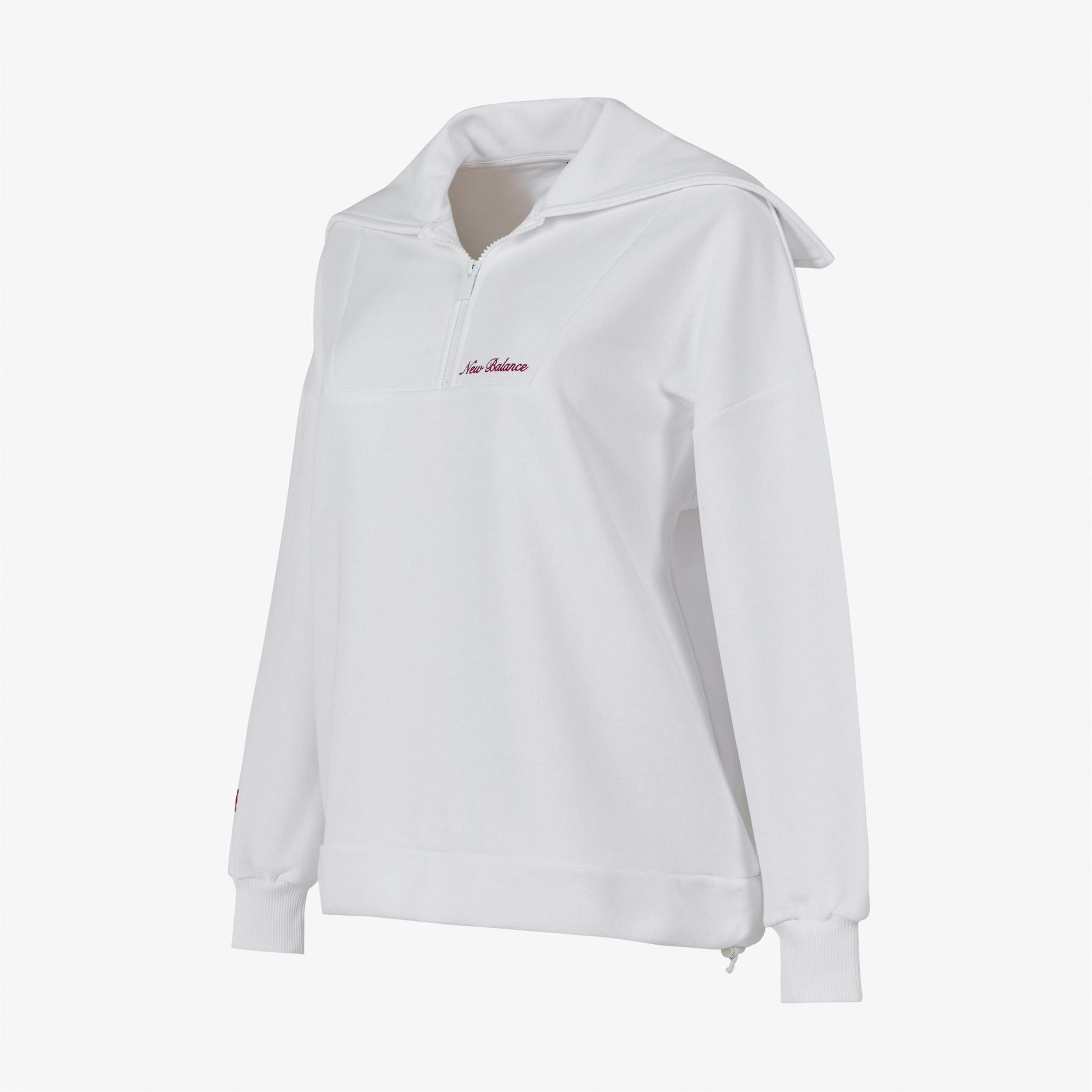 New Balance WNC1609 Lifestyle Kadın Beyaz Sweatshirt
