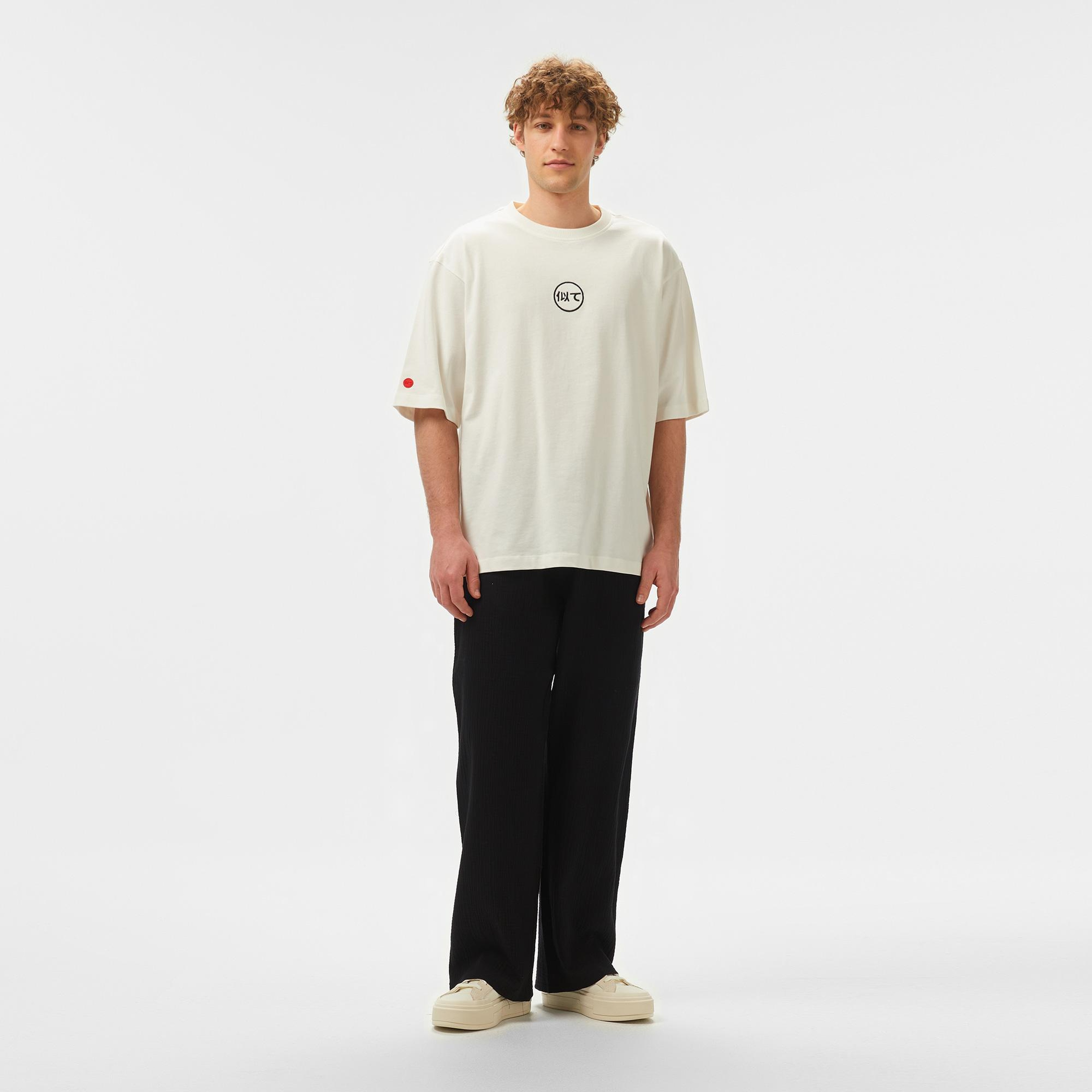 UNITED4 Karma Erkek Beyaz T-Shirt