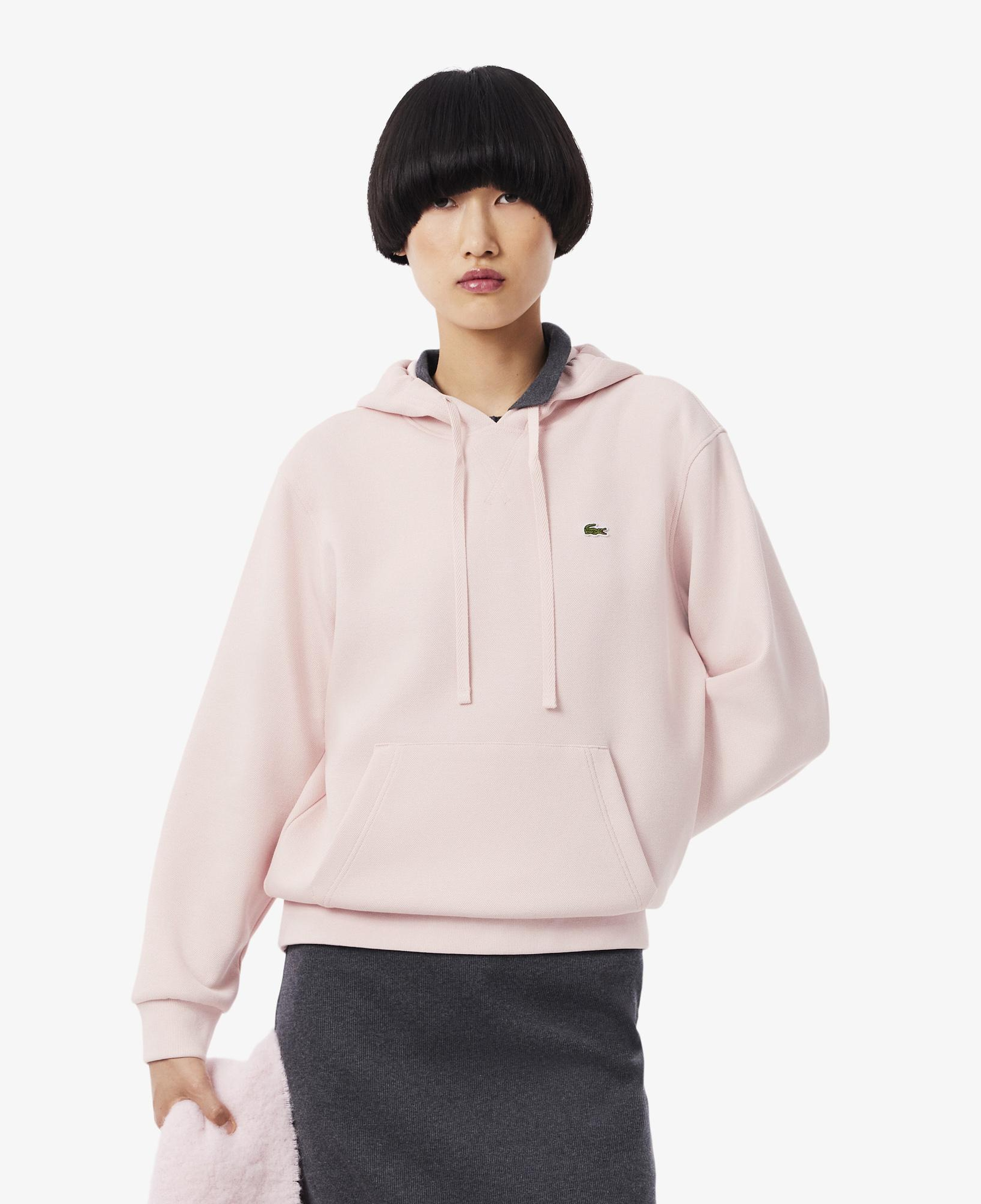 Kadın Relaxed Fit Kapüşonlu Pembe Sweatshirt