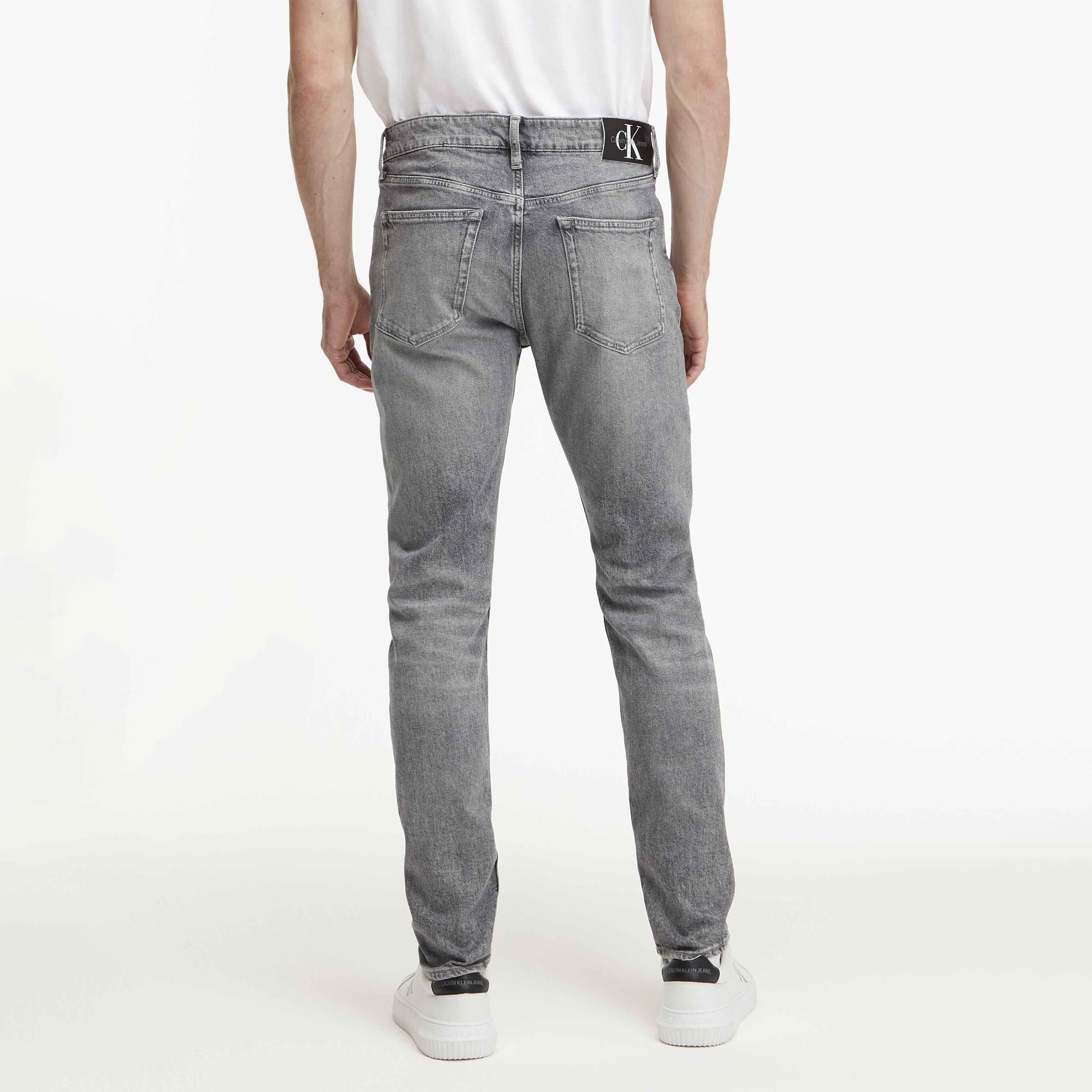 Calvin Klein Erkek Gri Denim Jean