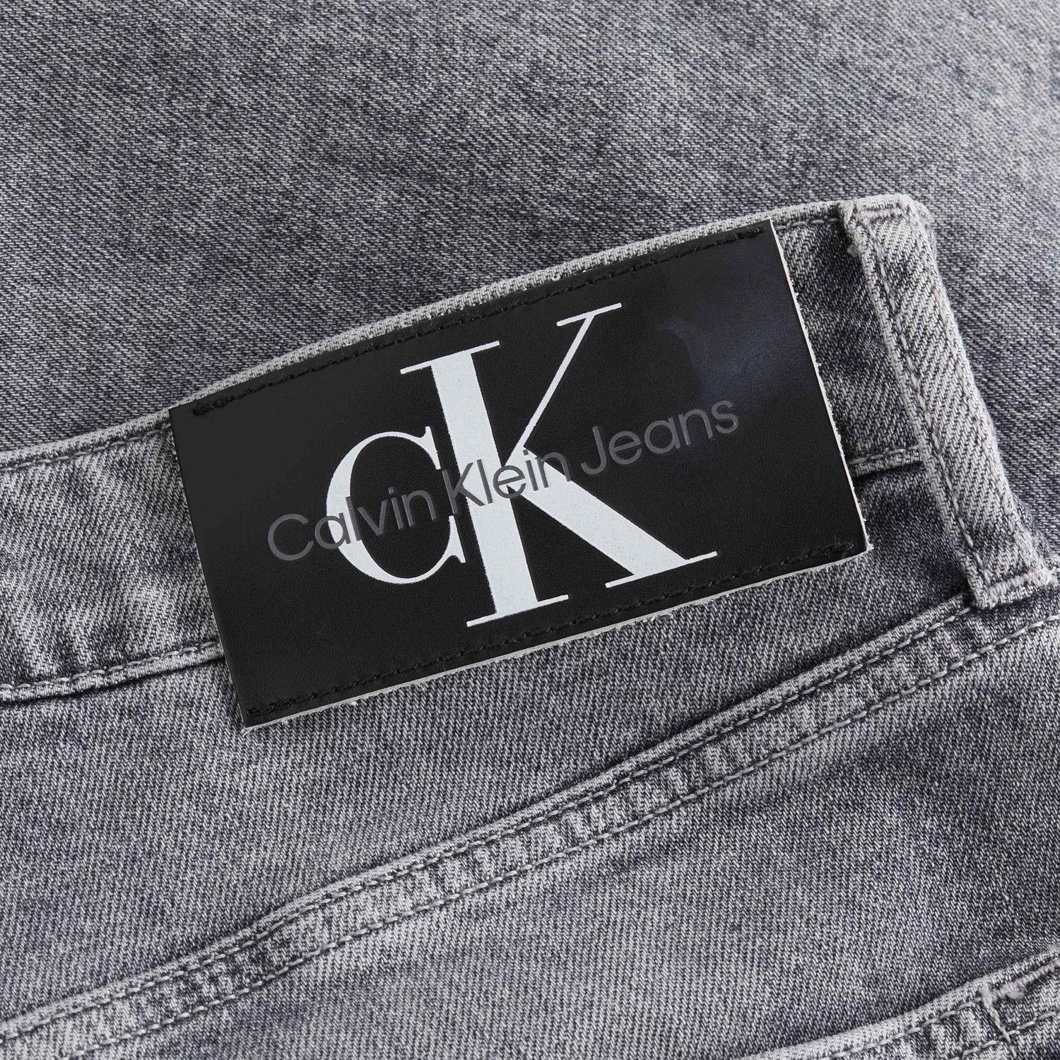 Calvin Klein Erkek Gri Denim Jean