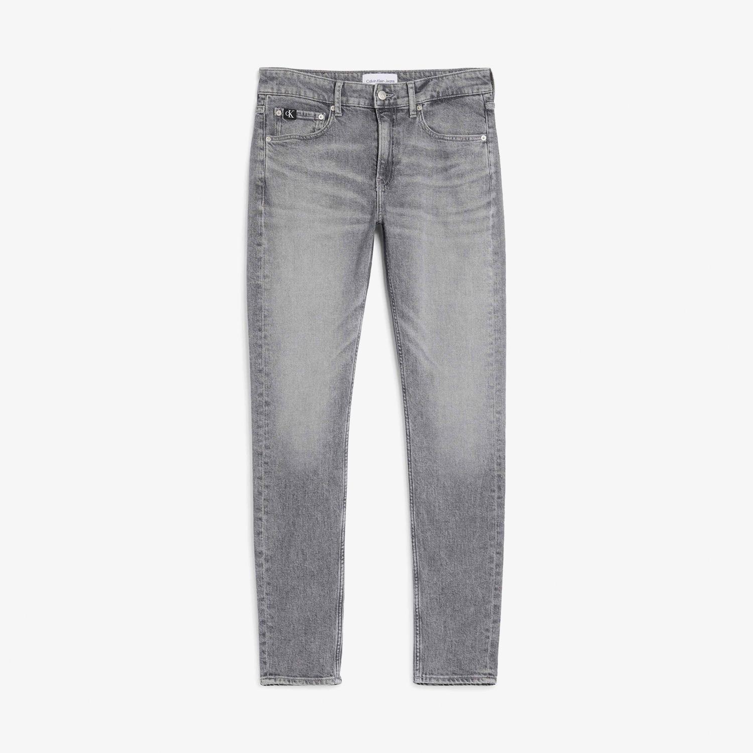 Calvin Klein Erkek Gri Denim Jean