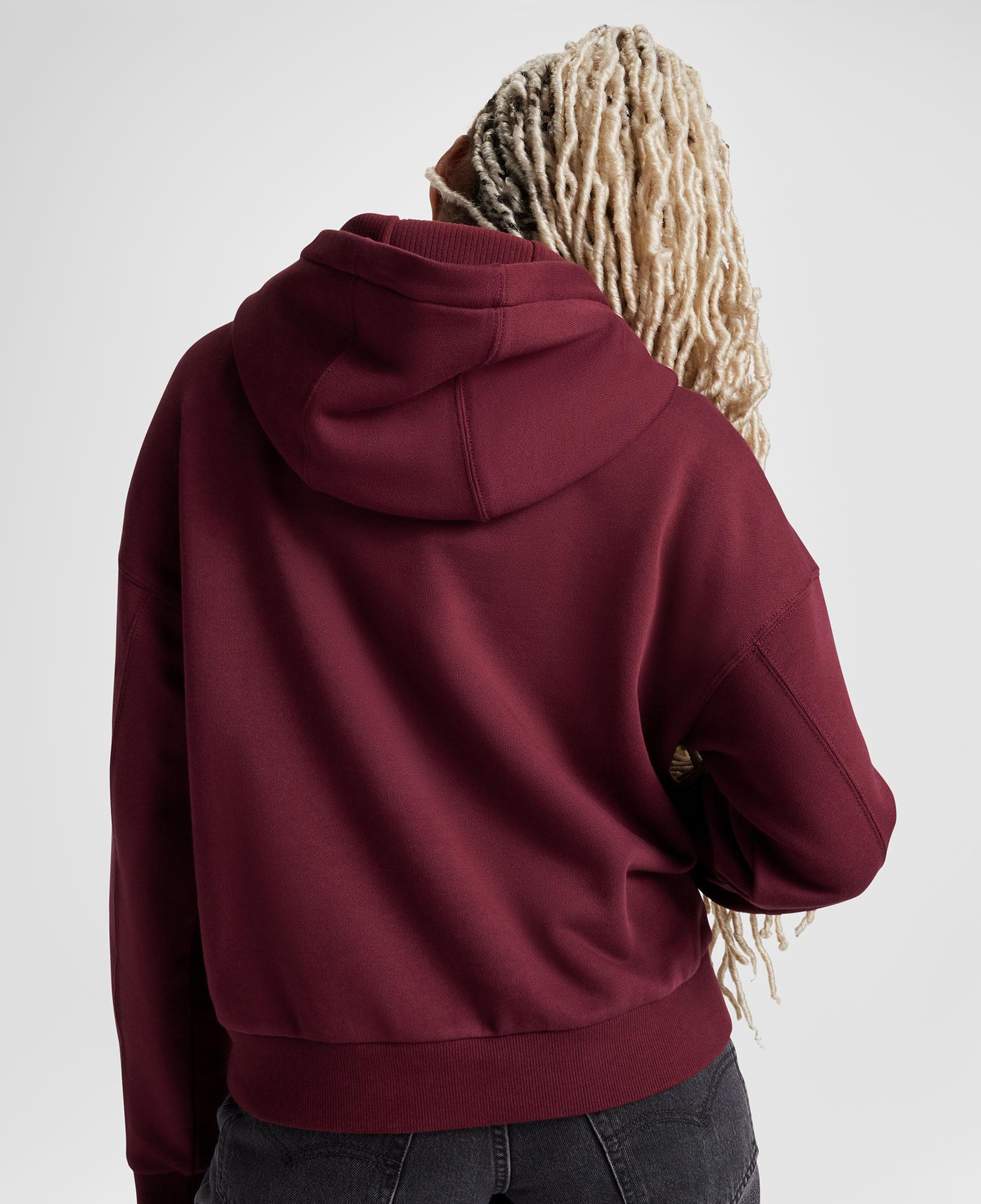 Converse Classic Kadın Oversized Fit Bordo Hoodie