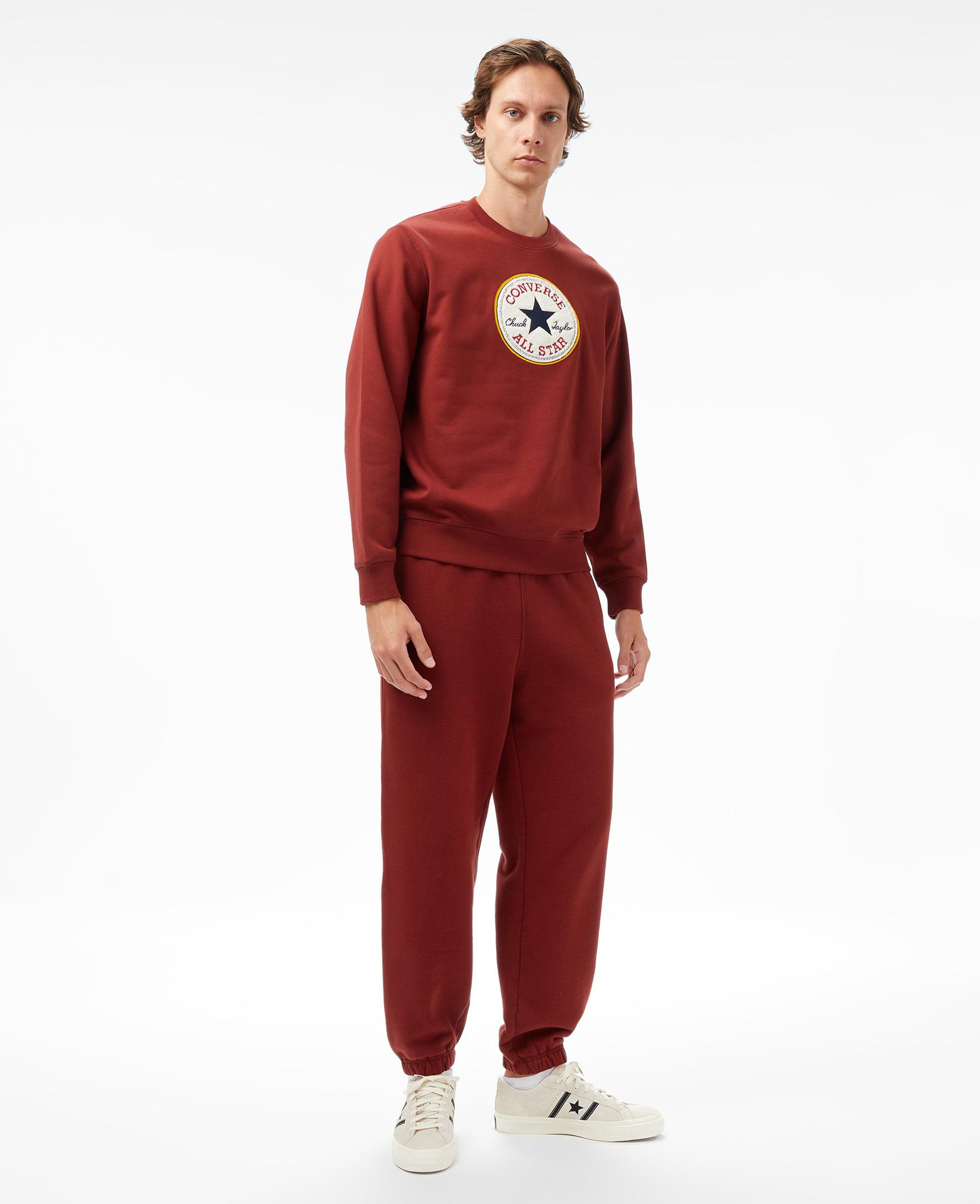 Converse Baskılı Erkek Bordo Sweatshirt