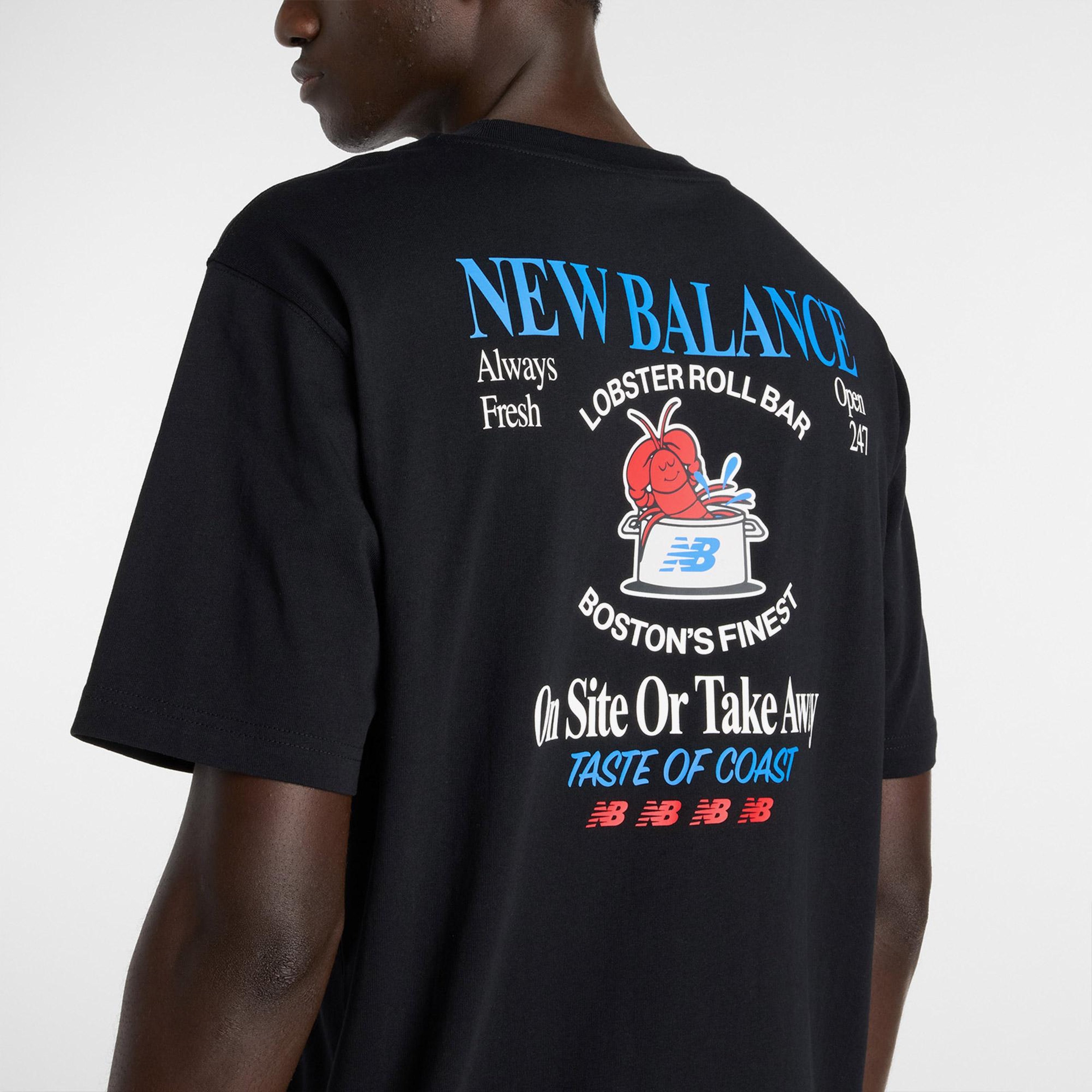 New Balance Lobster Roll Erkek Siyah T-Shirt