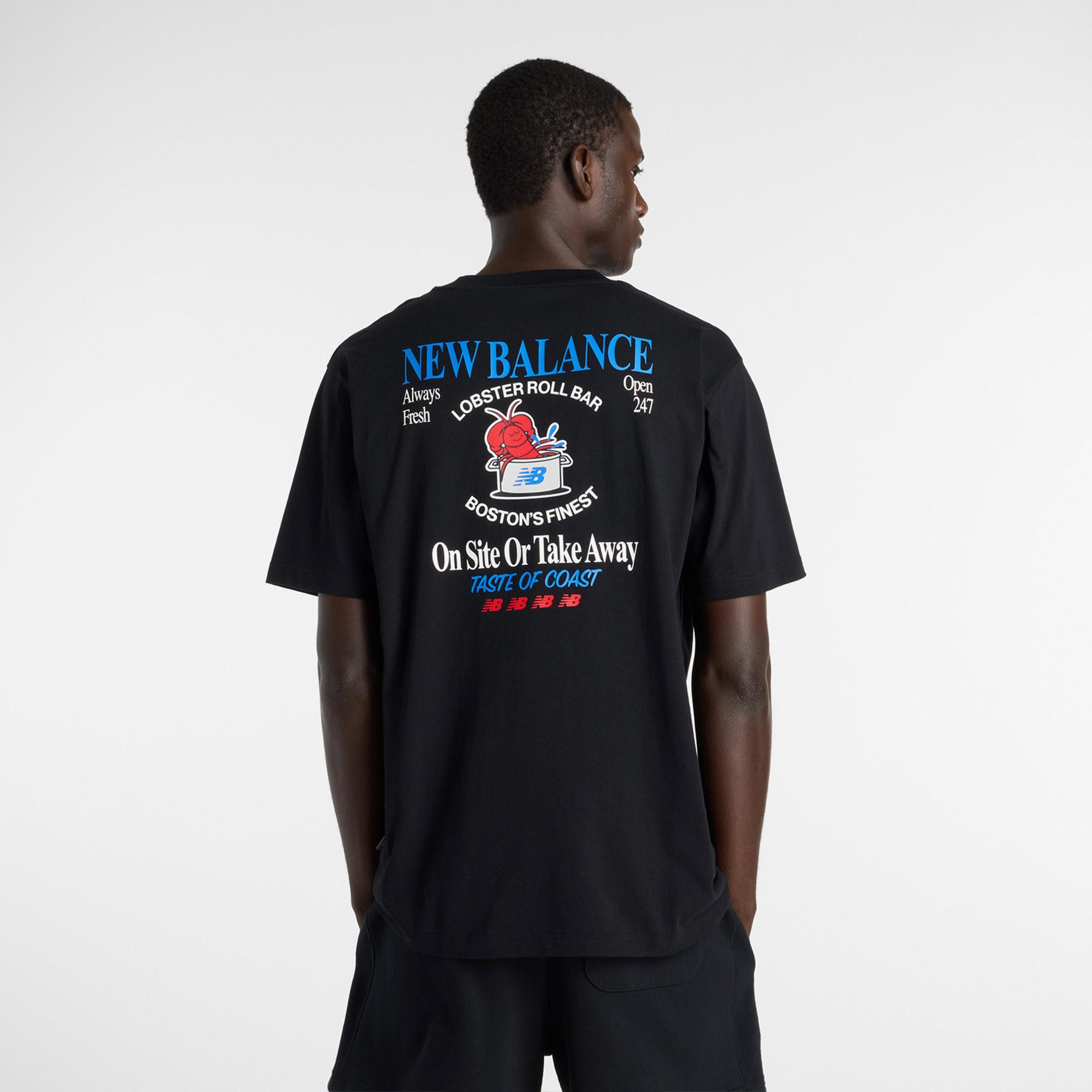 New Balance Lobster Roll Erkek Siyah T-Shirt