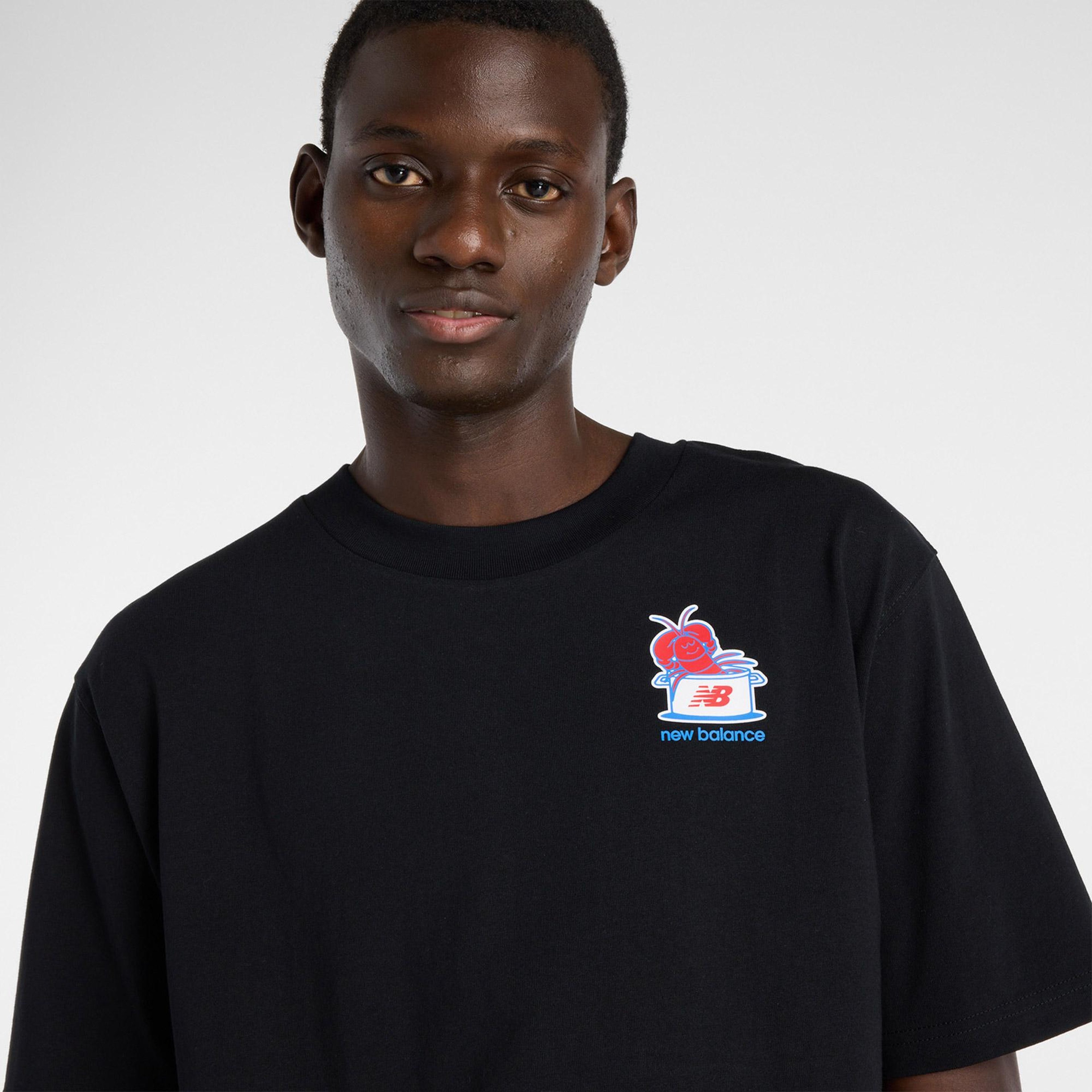 New Balance Lobster Roll Erkek Siyah T-Shirt