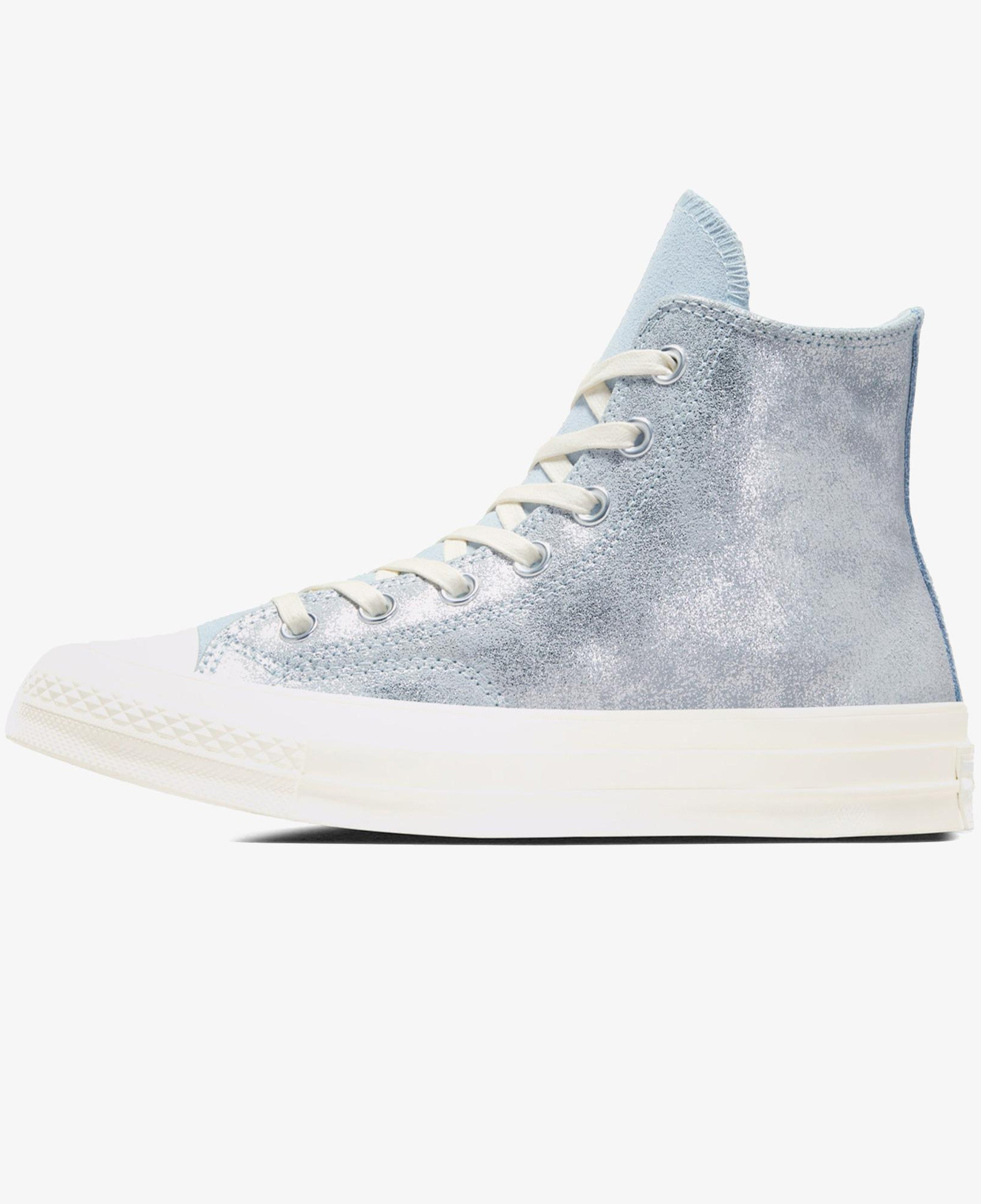 Converse Chuck 70 Suede Shimmer Unisex Mavi Süet Deri Sneaker