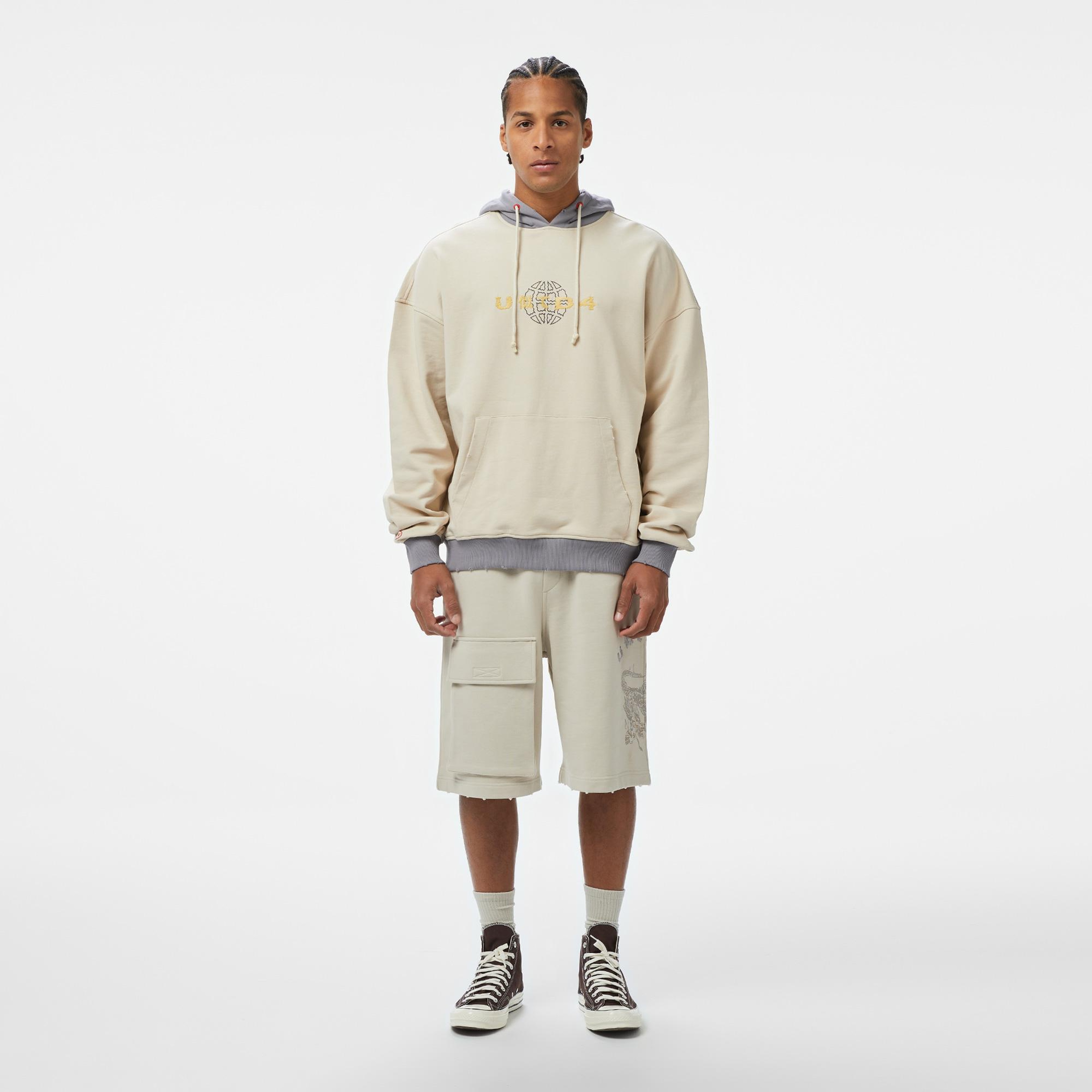 UNITED4 Erkek Krem Sweatshirt