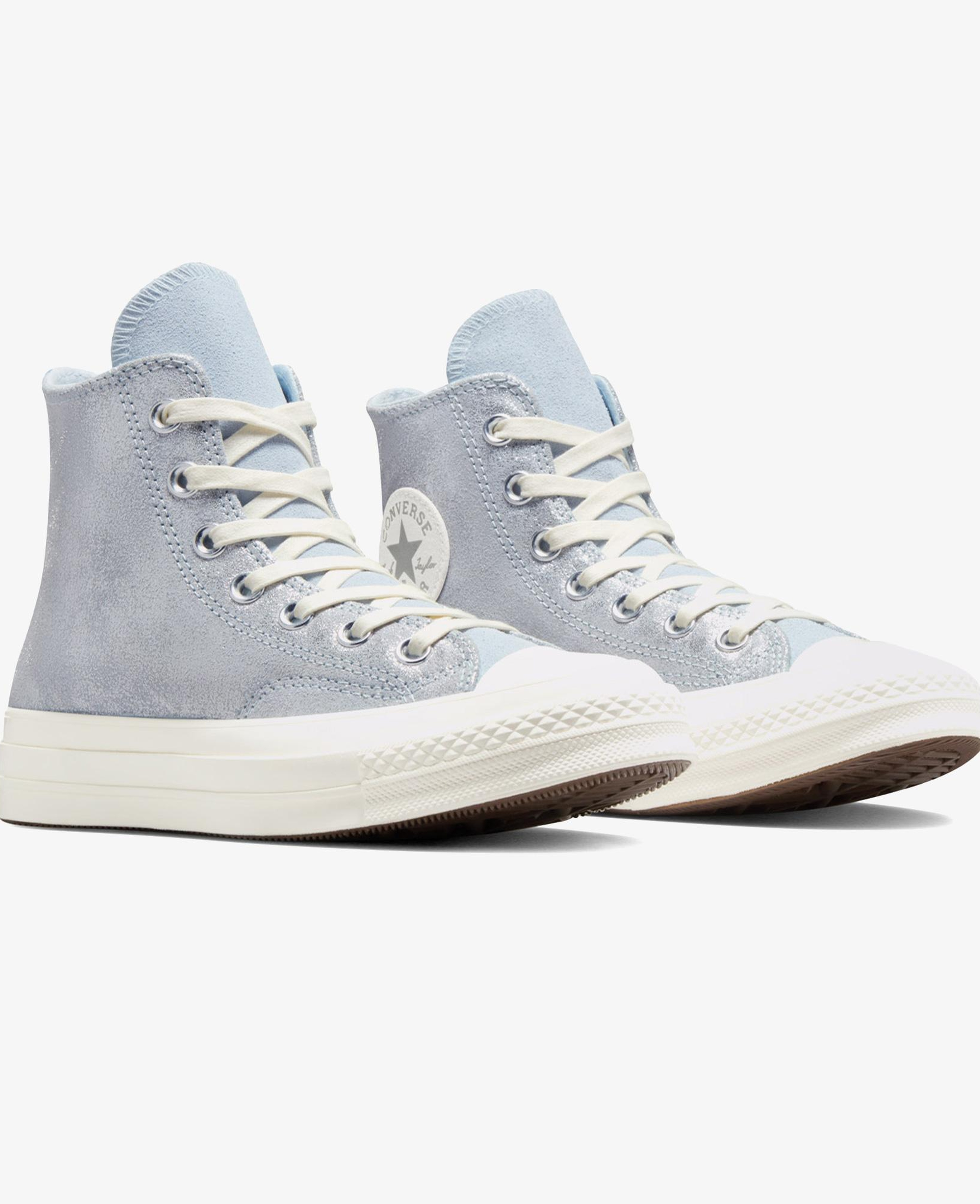 Converse Chuck 70 Suede Shimmer Unisex Mavi Süet Deri Sneaker