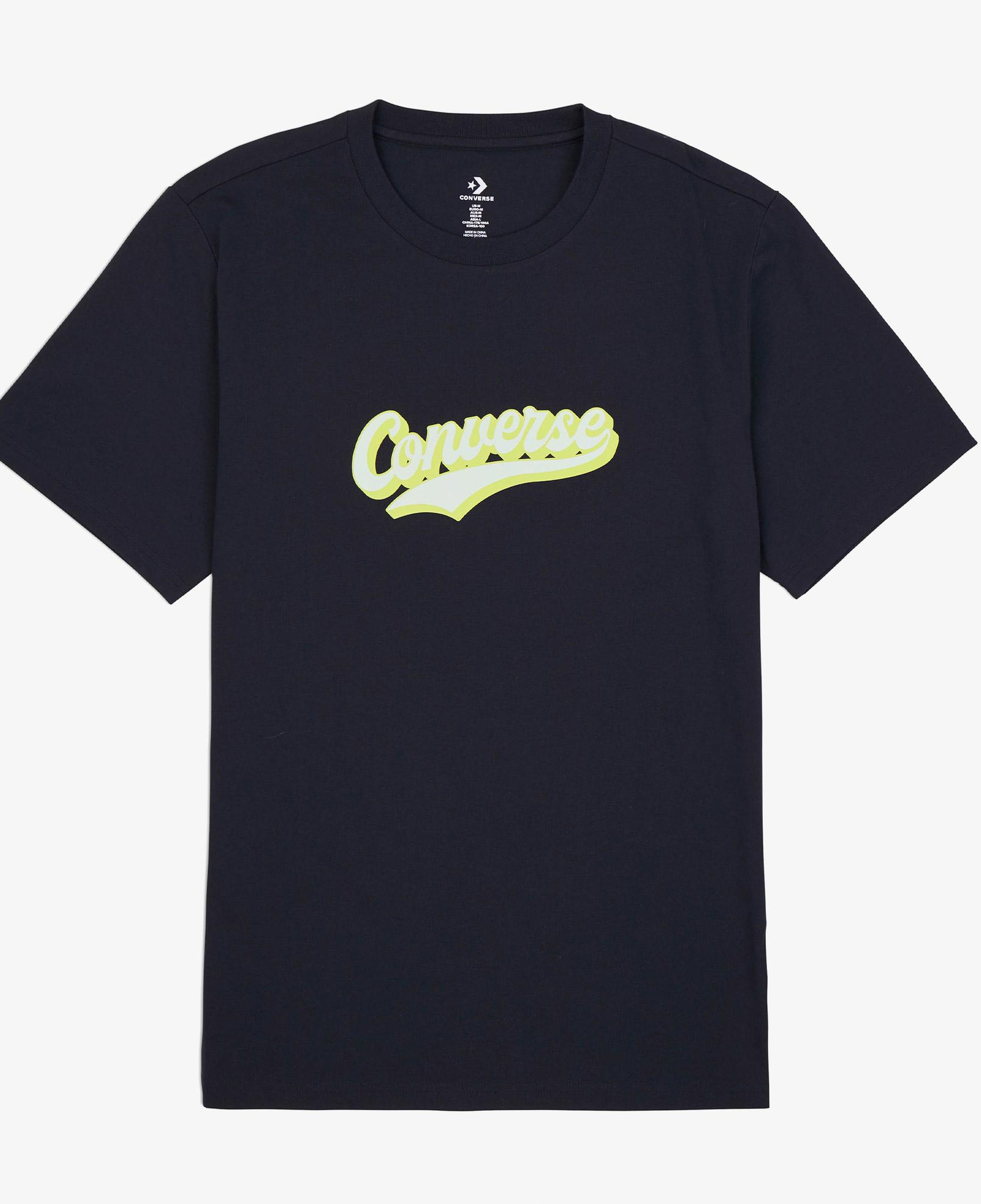 Converse Classic Erkek Baskılı Siyah T-Shirt