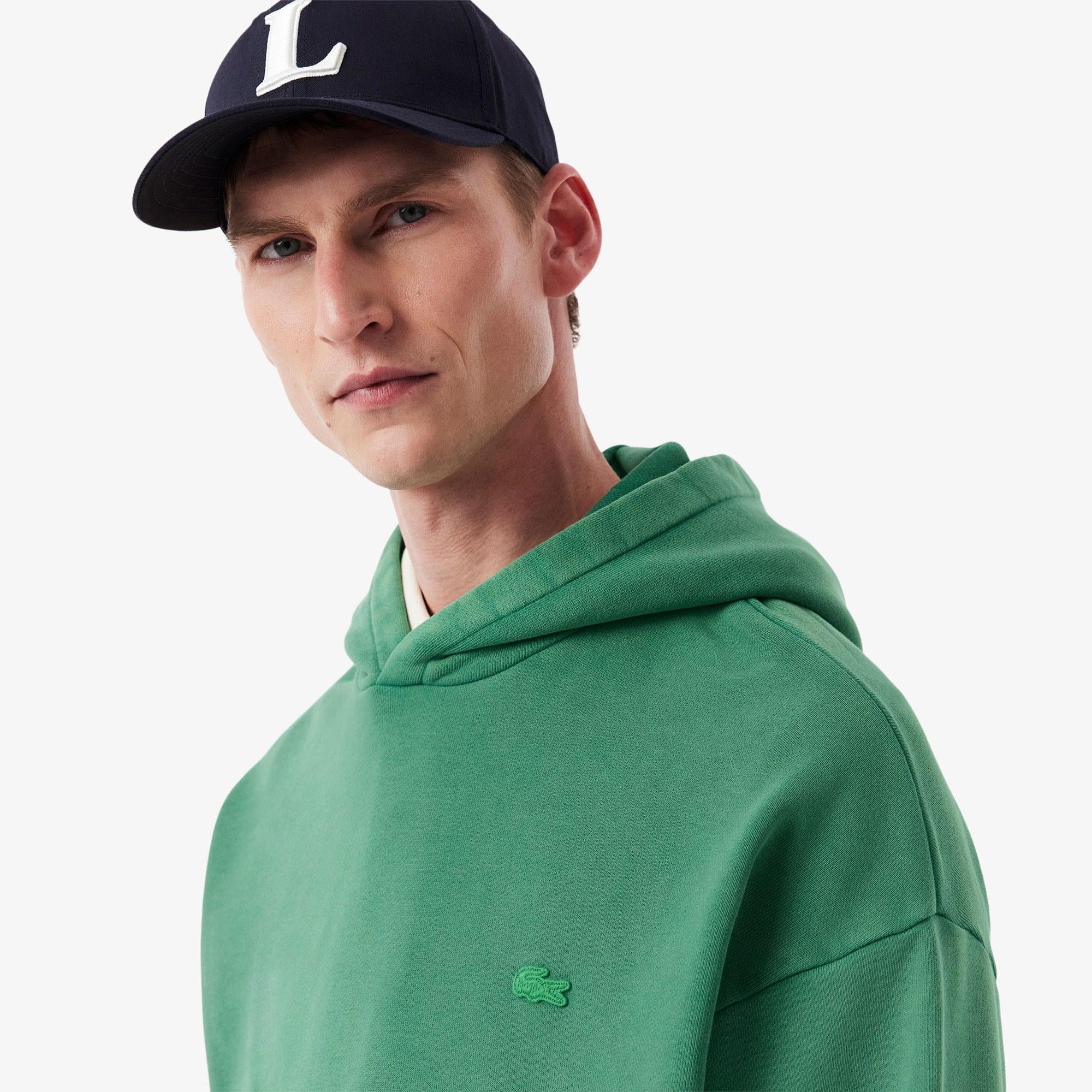 Lacoste Effect Erkek Yeşil Sweatshirt
