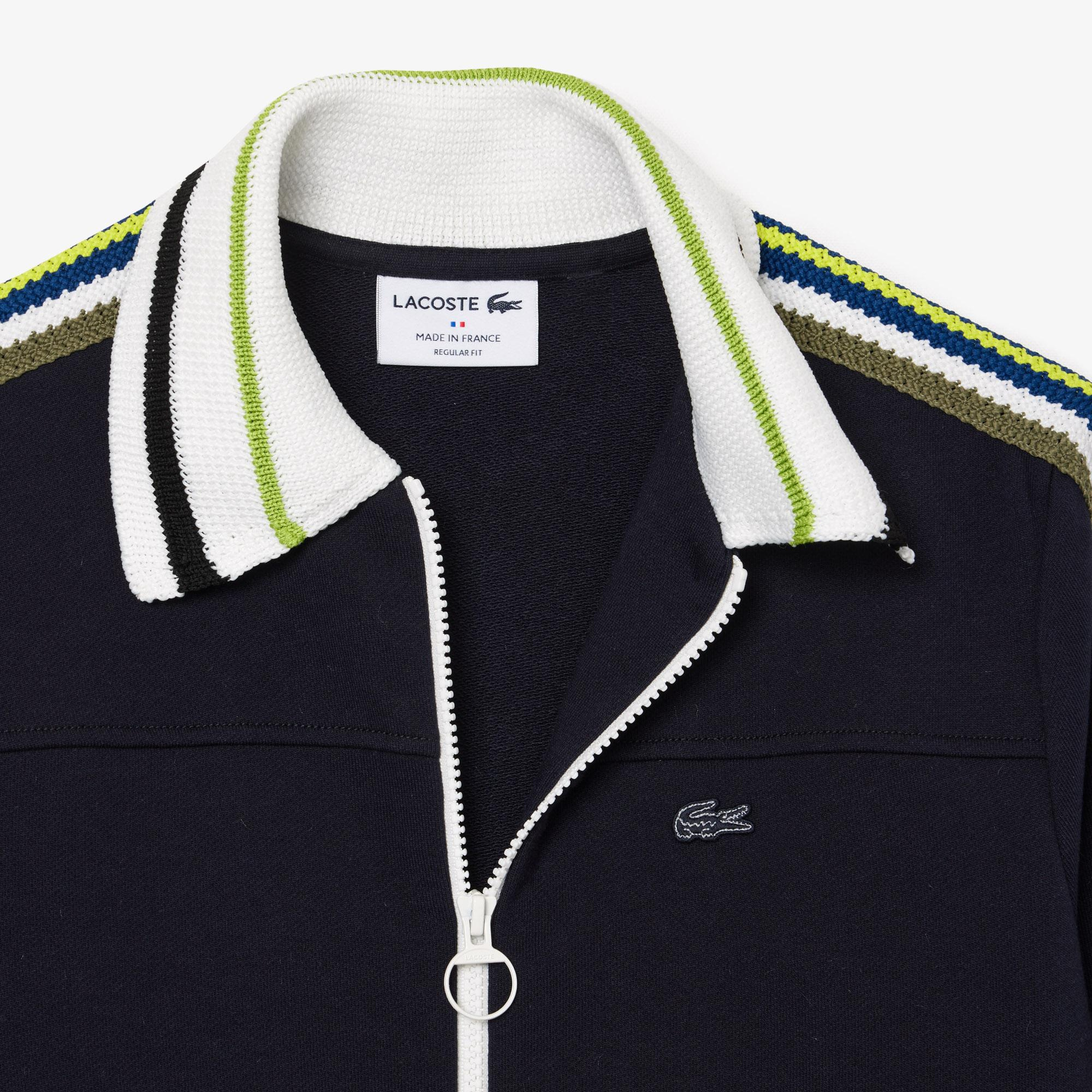 Kadın Regular Fit Gömlek Yaka Lacivert Sweatshirt