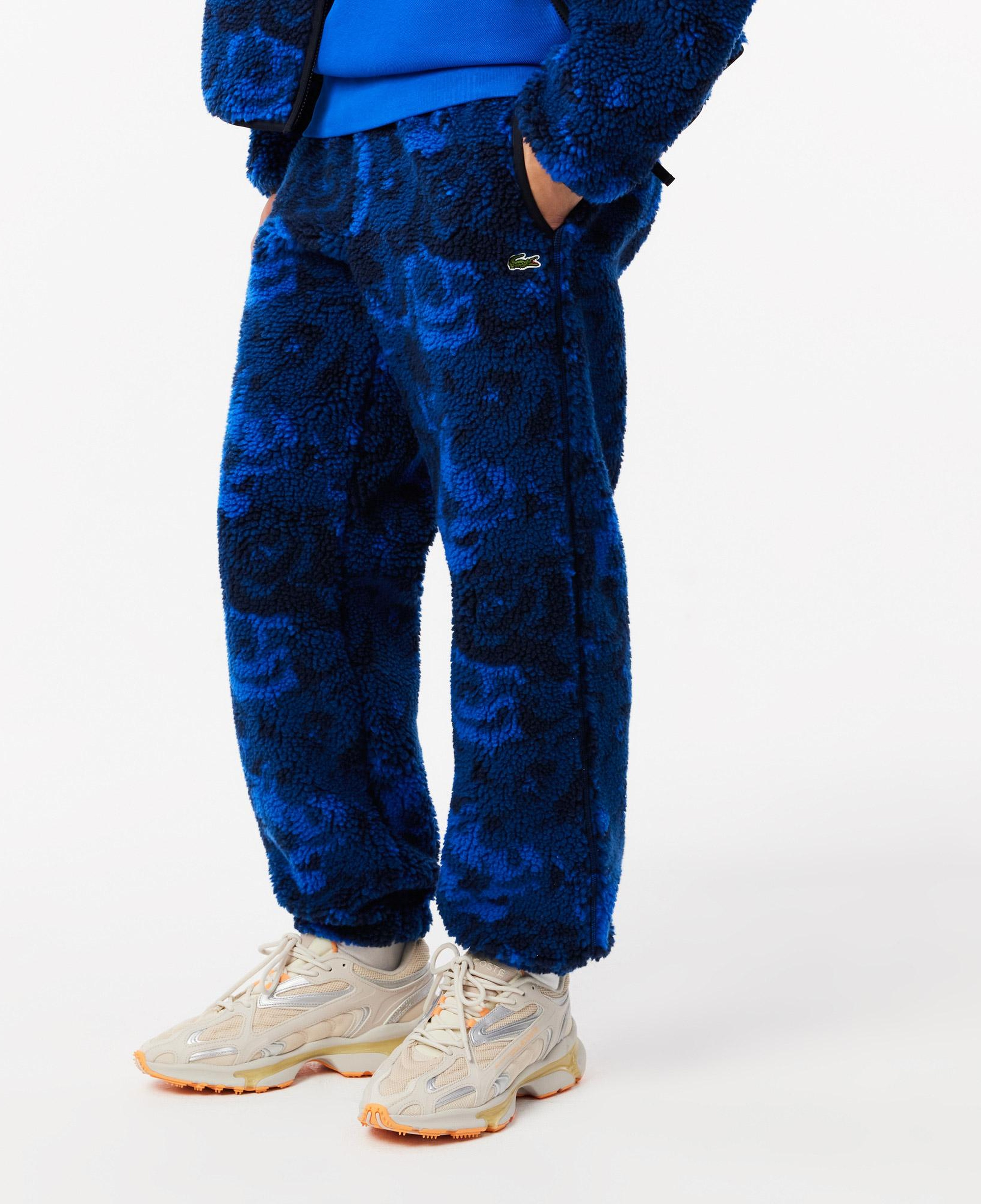 Erkek Tapered Fit Desenli Lacivert Eşofman Altı