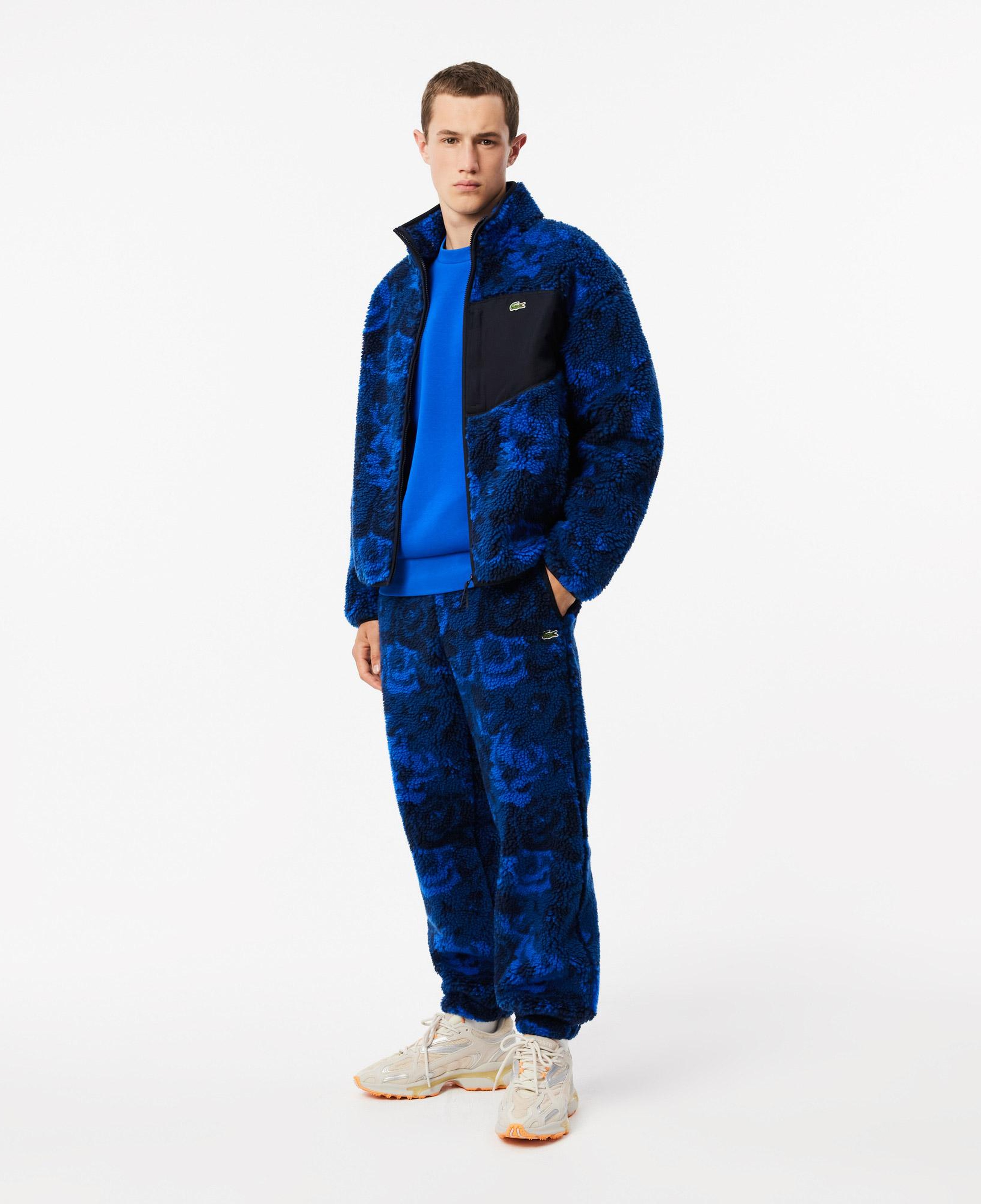 Erkek Tapered Fit Desenli Lacivert Eşofman Altı