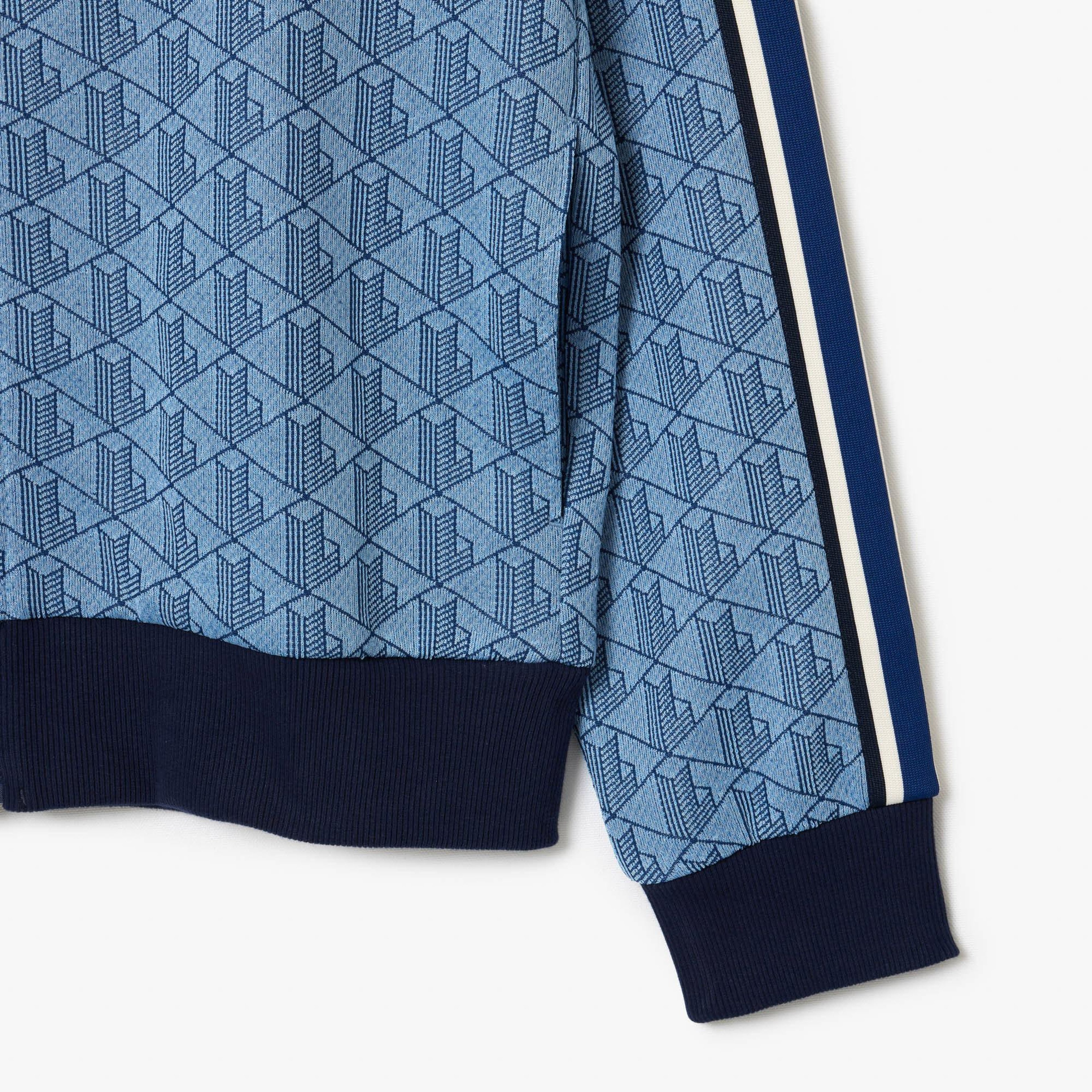 Lacoste Paris Fermuarlı Erkek Mavi Sweatshirt