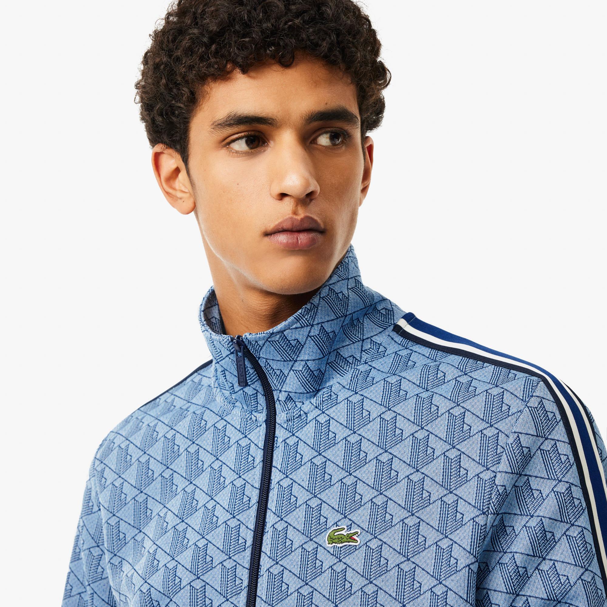 Lacoste Paris Fermuarlı Erkek Mavi Sweatshirt