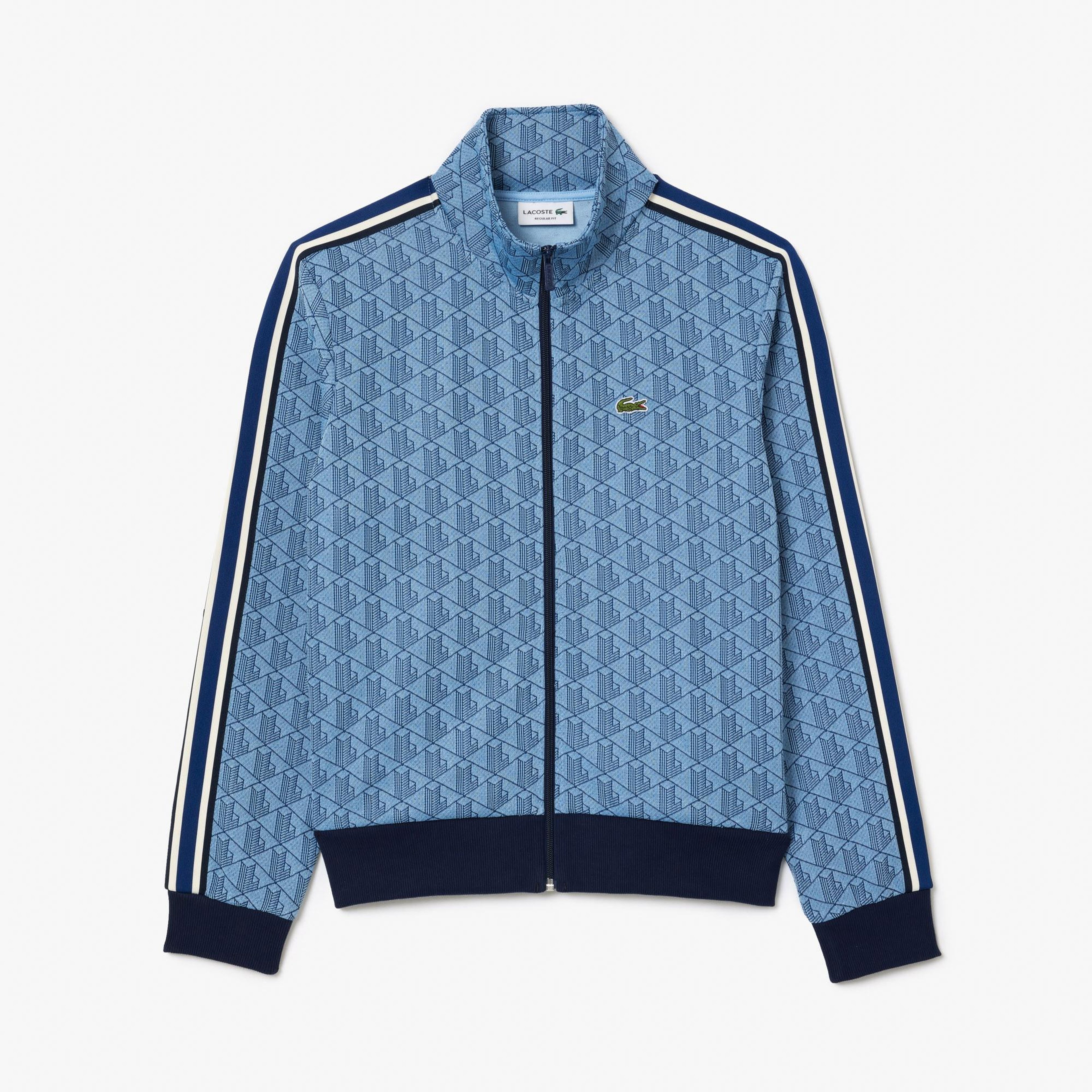 Lacoste Paris Fermuarlı Erkek Mavi Sweatshirt