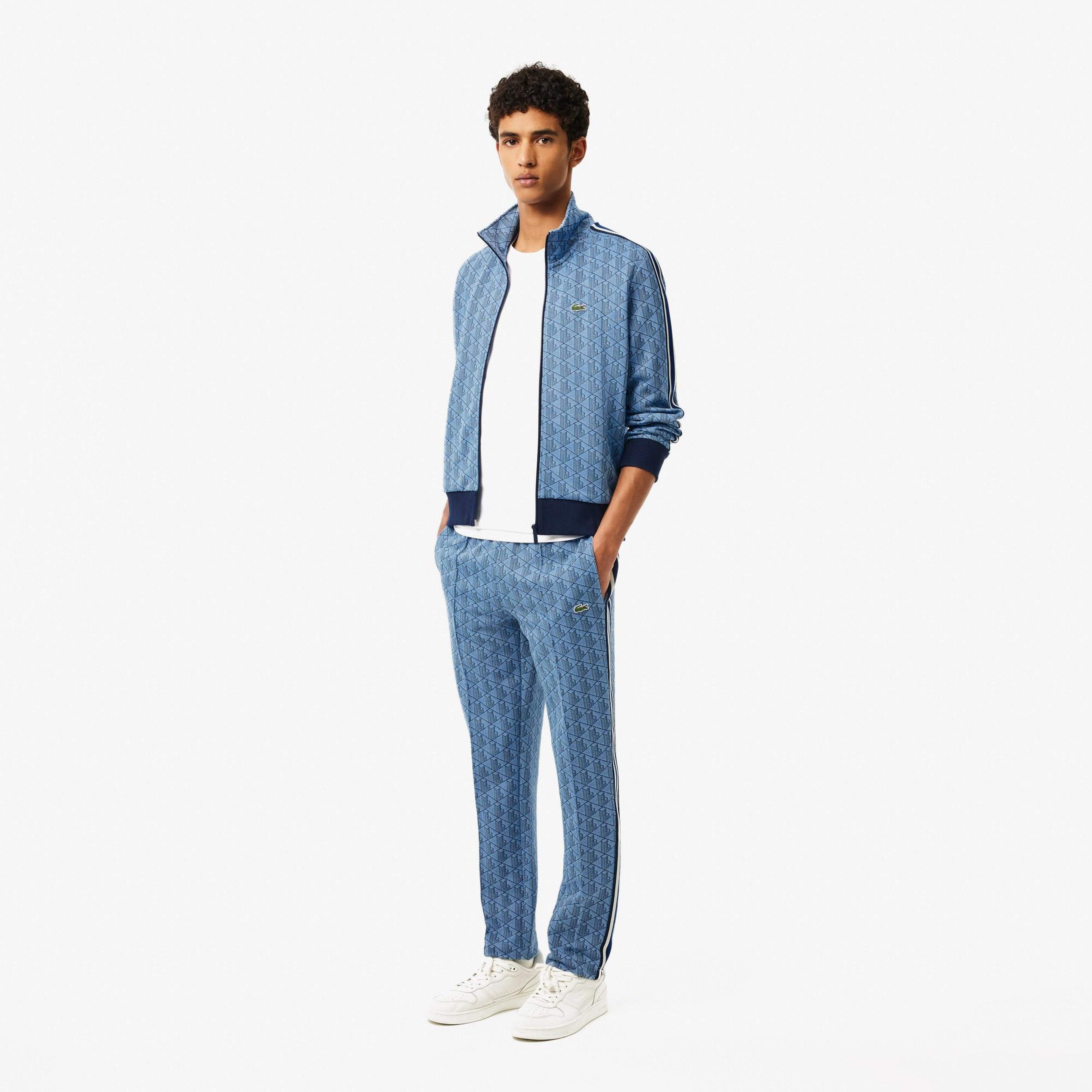 Lacoste Paris Fermuarlı Erkek Mavi Sweatshirt