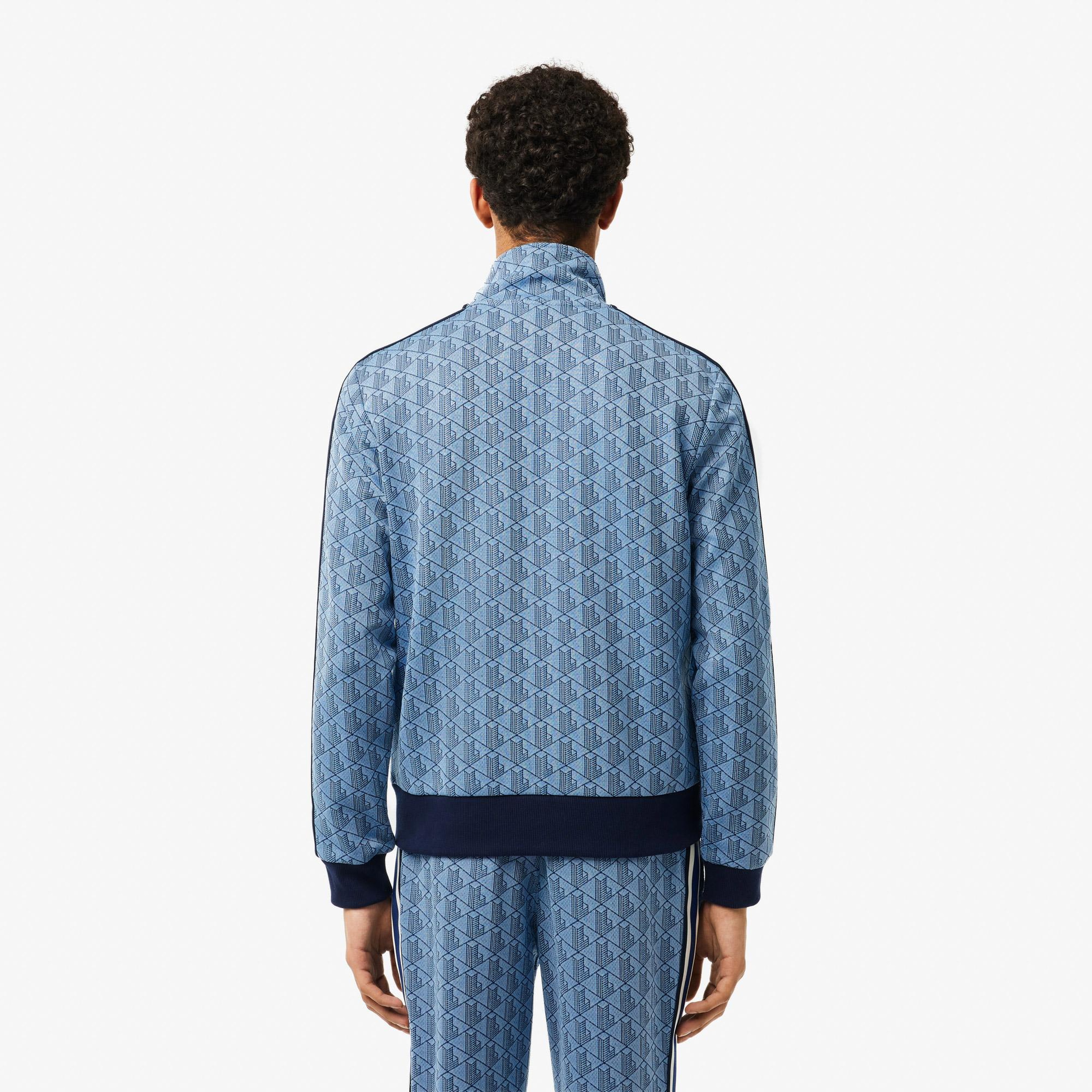Lacoste Paris Fermuarlı Erkek Mavi Sweatshirt