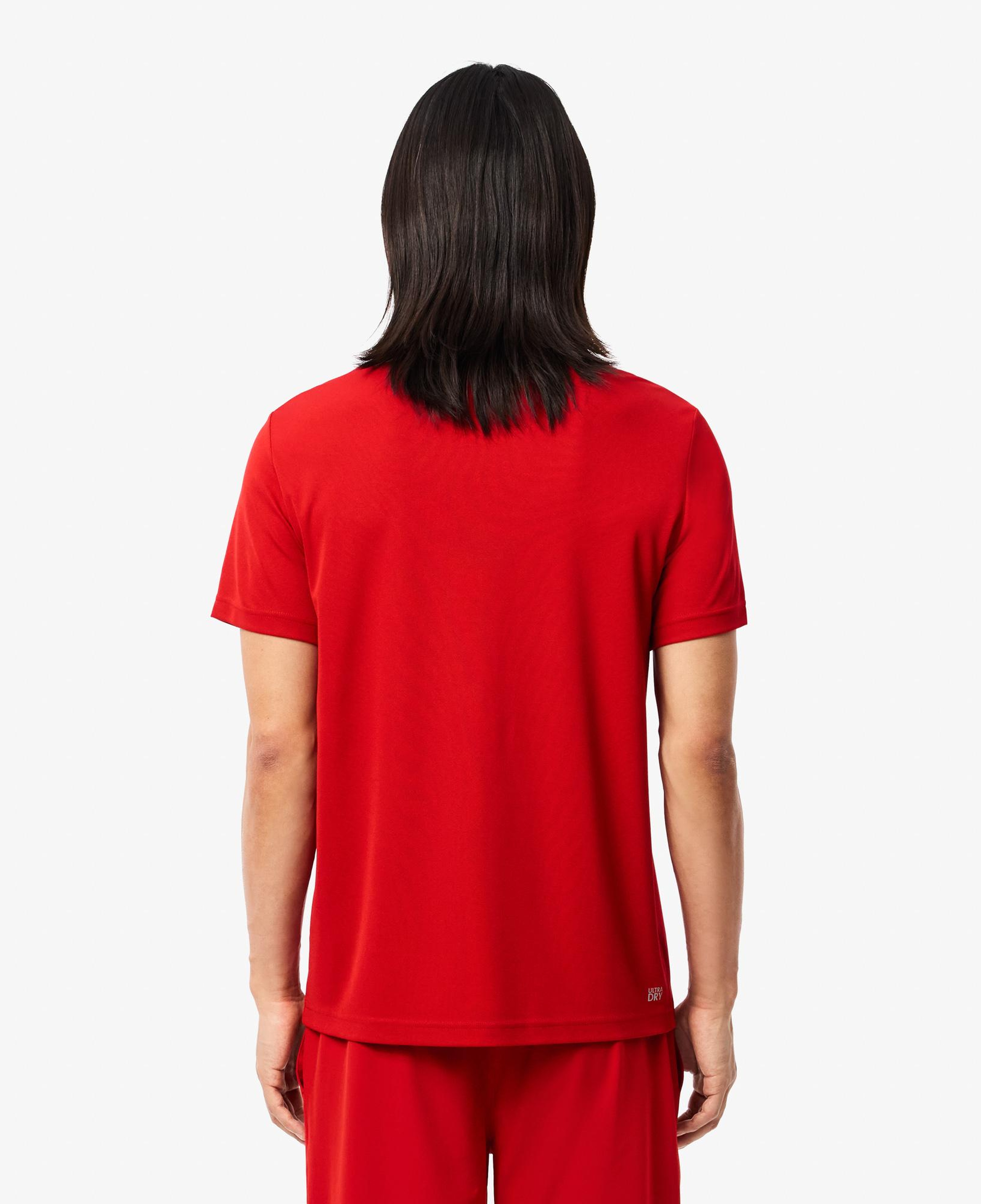 Erkek Regular Fit Bisiklet Yaka Baskılı Kırmızı T-Shirt