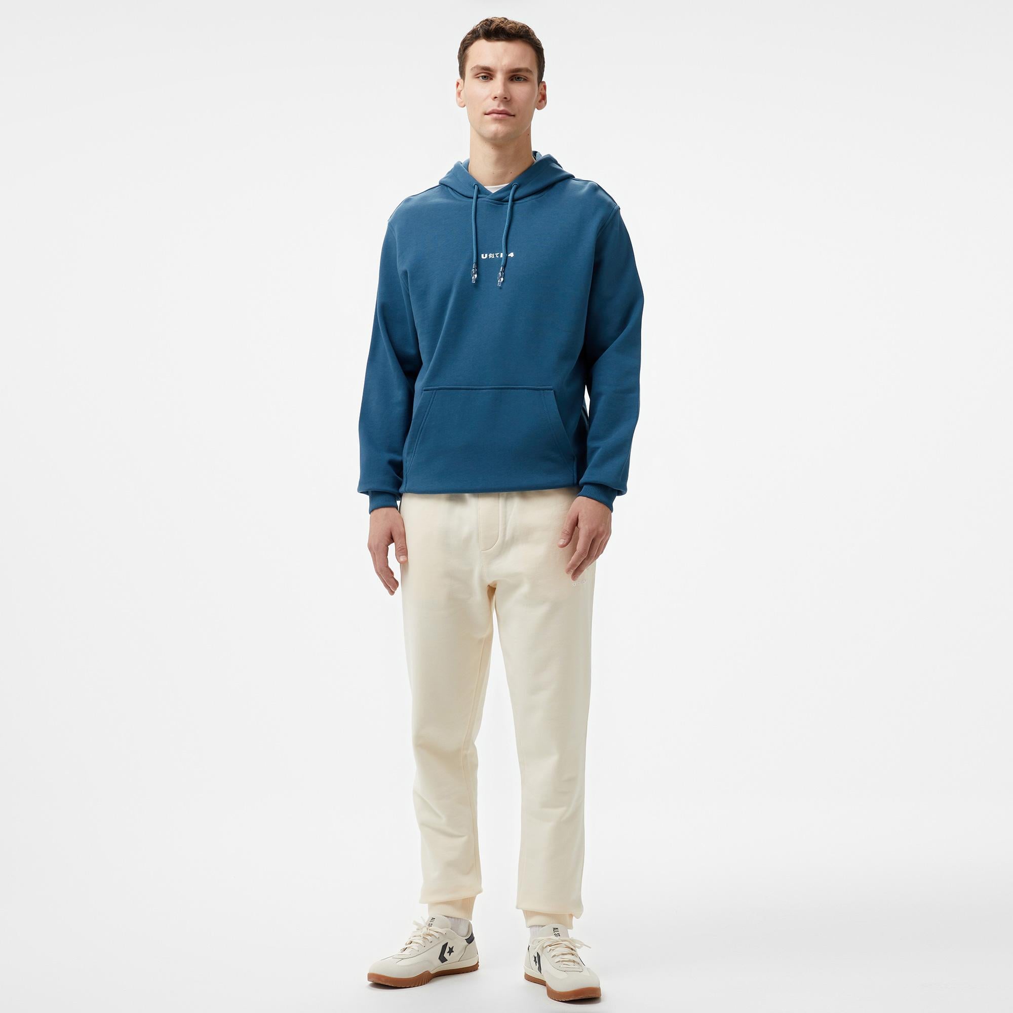 UNITED4 Erkek Mavi Sweatshirt