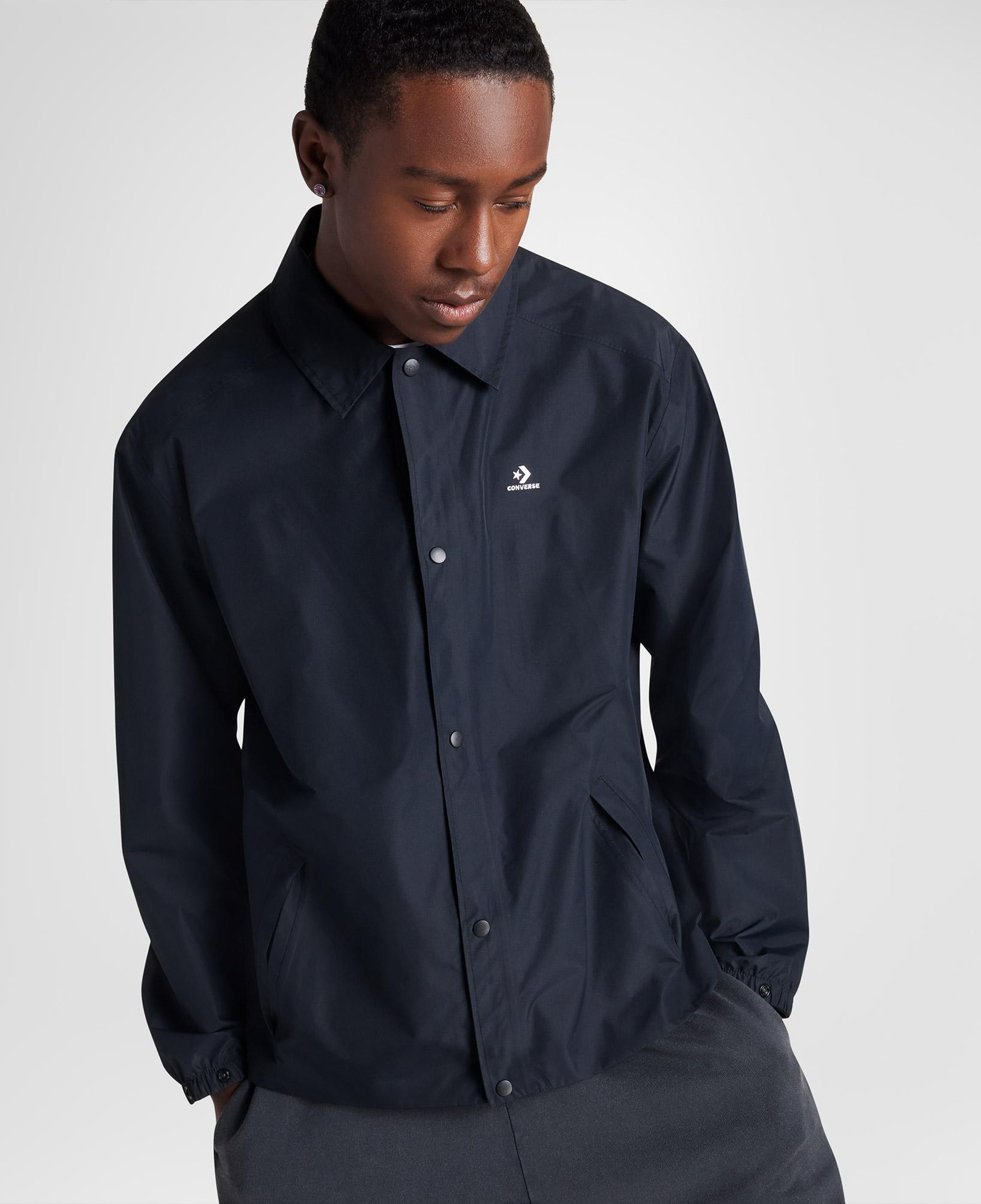 Converse Andover Weatherproof Coaches Erkek Siyah Ceket
