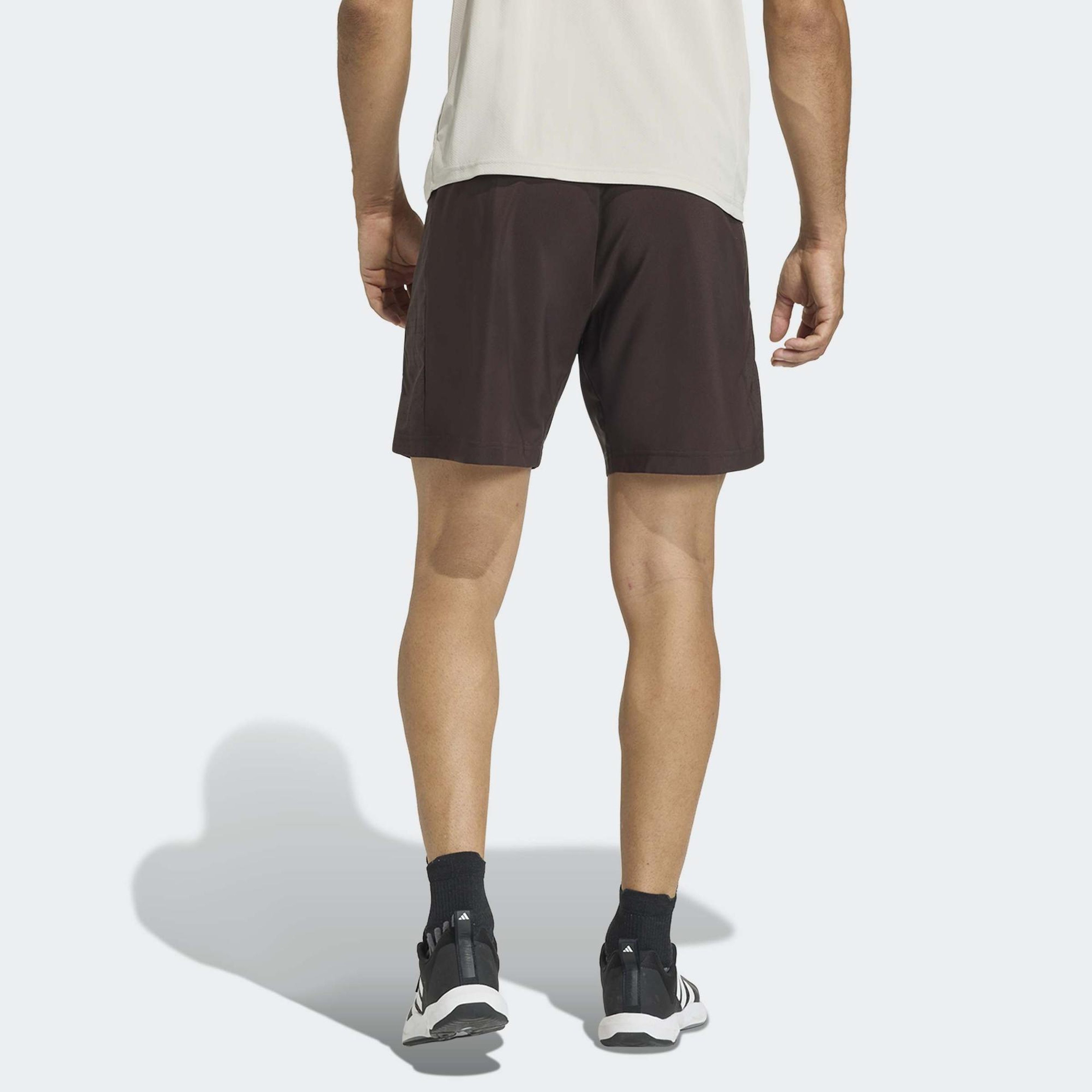 adidas Workout Essentials Base Dokuma Erkek Kahverengi Antrenman Şortu