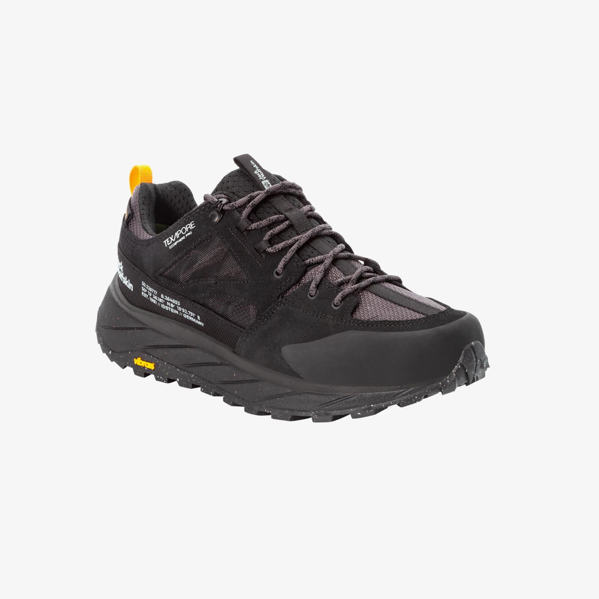 Jack Wolfskin Terraquest Texapore Low Erkek Siyah Bot